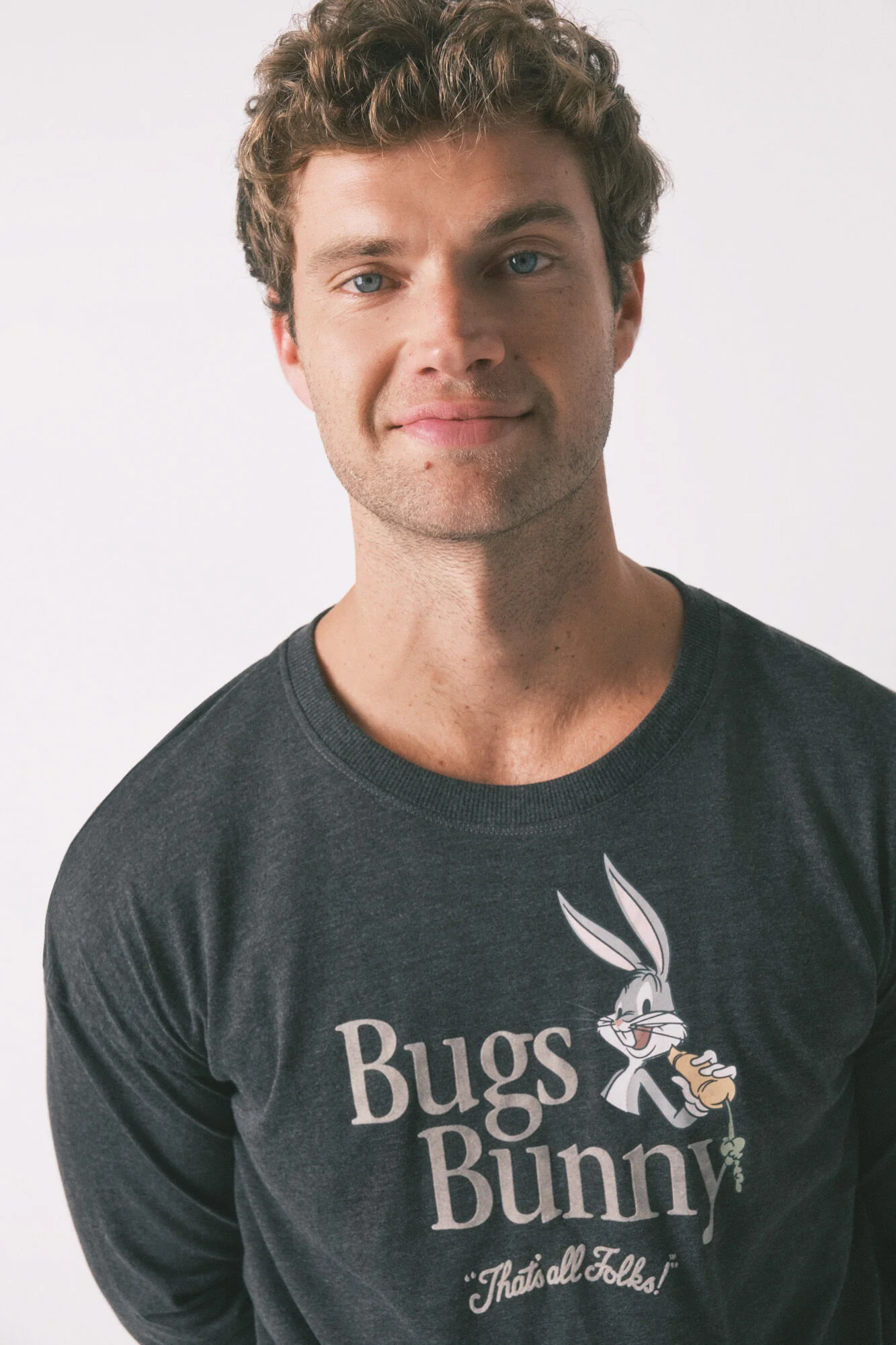 Bugs Bunny gray cotton long pyjamas - Image 3
