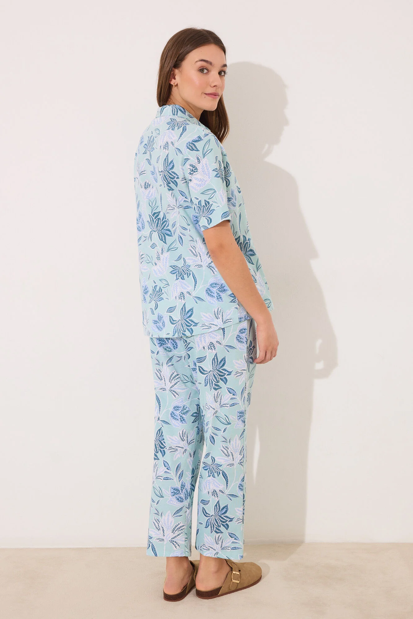 Capri classic pyjamas 100% cotton flowers - Image 2