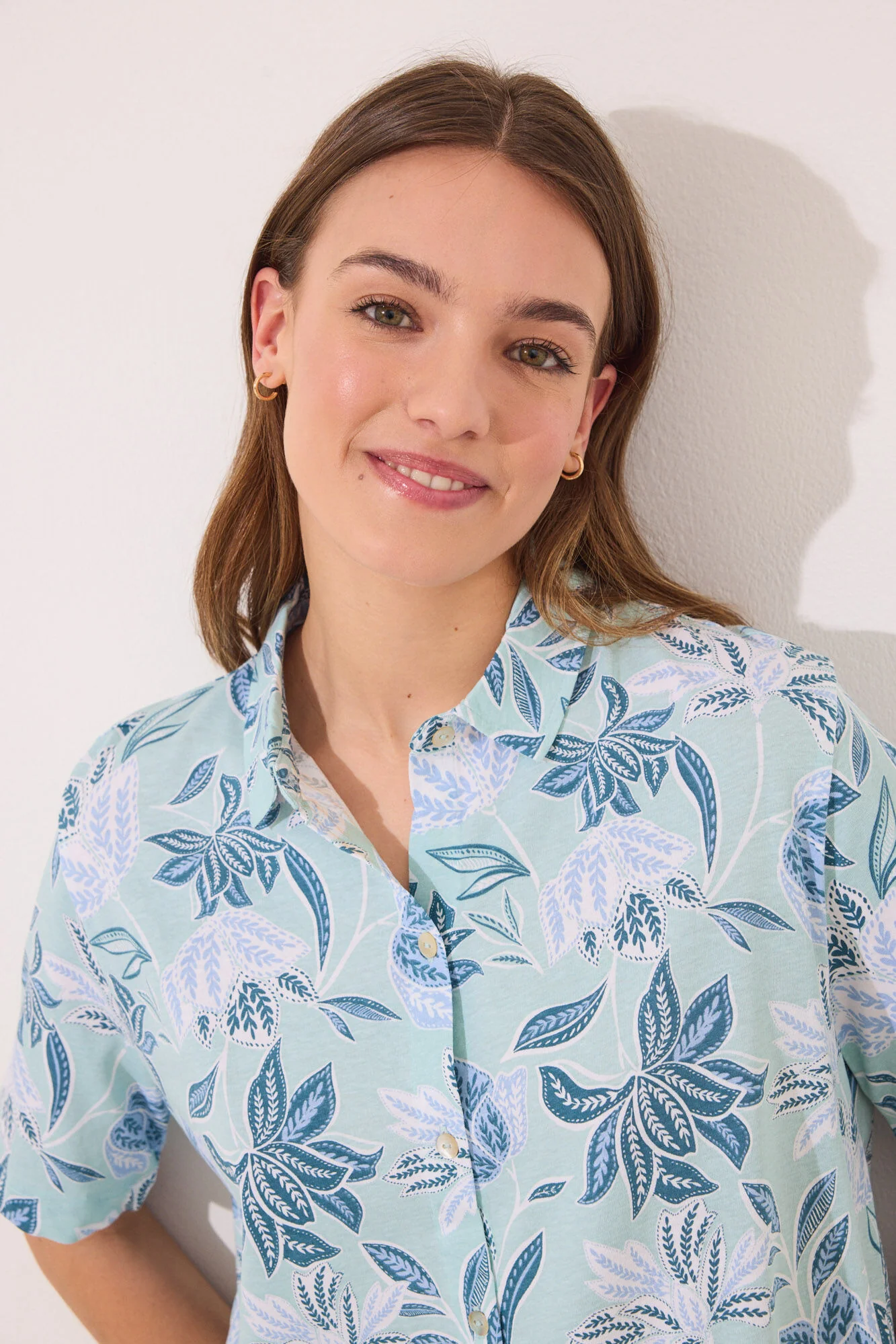 Capri classic pyjamas 100% cotton flowers - Image 6