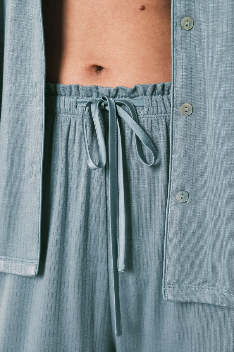 Capri soft touch blue shirt pajamas - Image 3