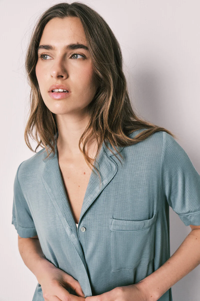 Capri soft touch blue shirt pajamas - Image 5