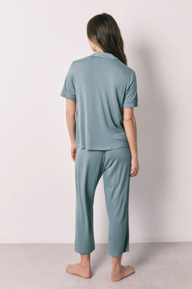 Capri soft touch blue shirt pajamas - Image 6