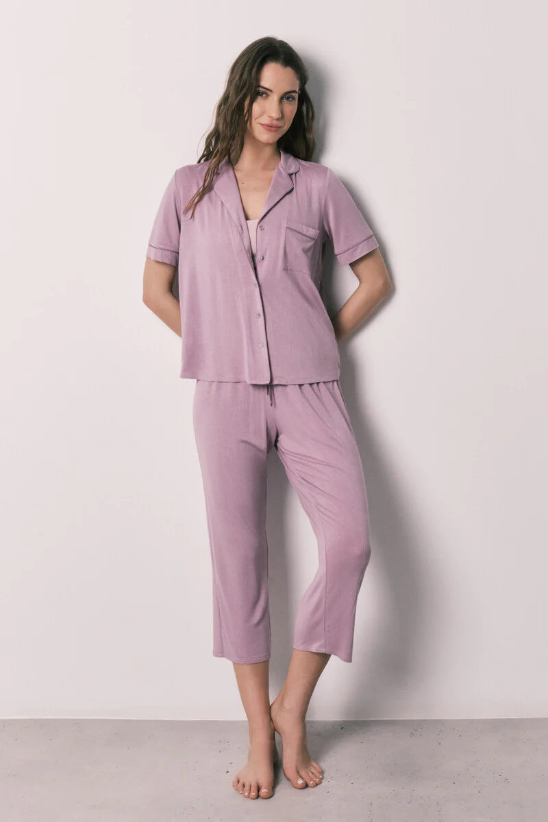 Capri soft touch pink shirt pajamas - Image 2