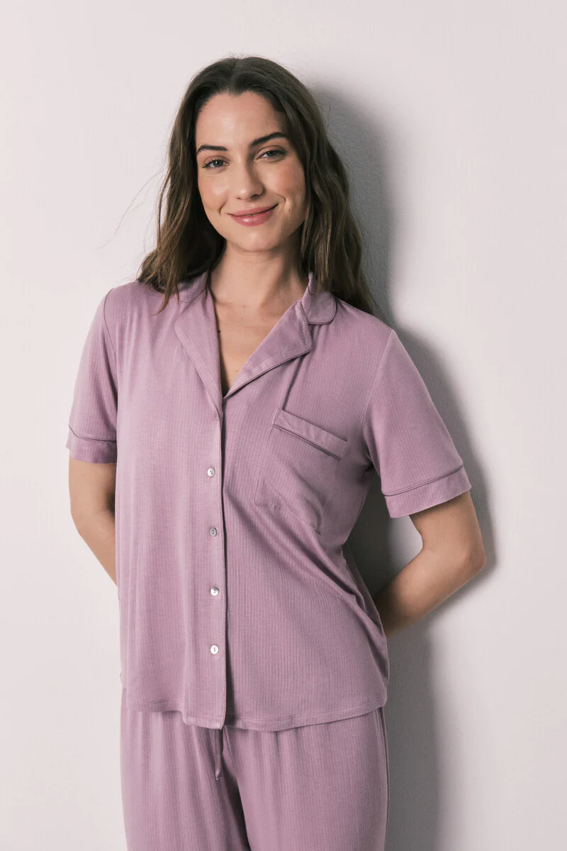 Capri soft touch pink shirt pajamas - Image 3