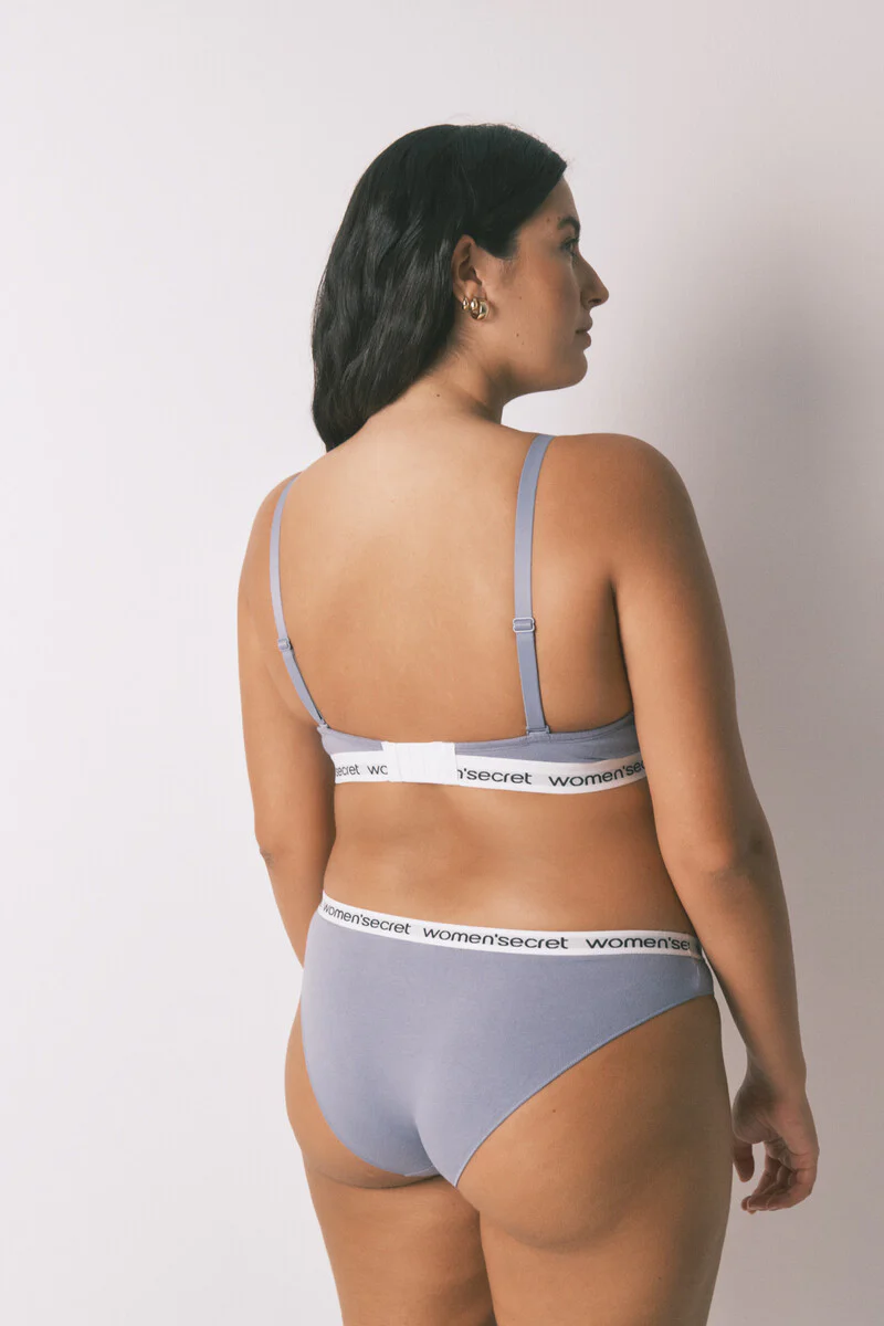 Classic BEAUTIFUL blue cotton bra - Image 8