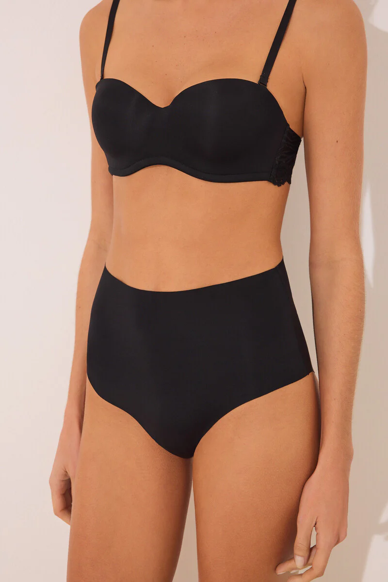 Classic black microfibre high panty - Image 6