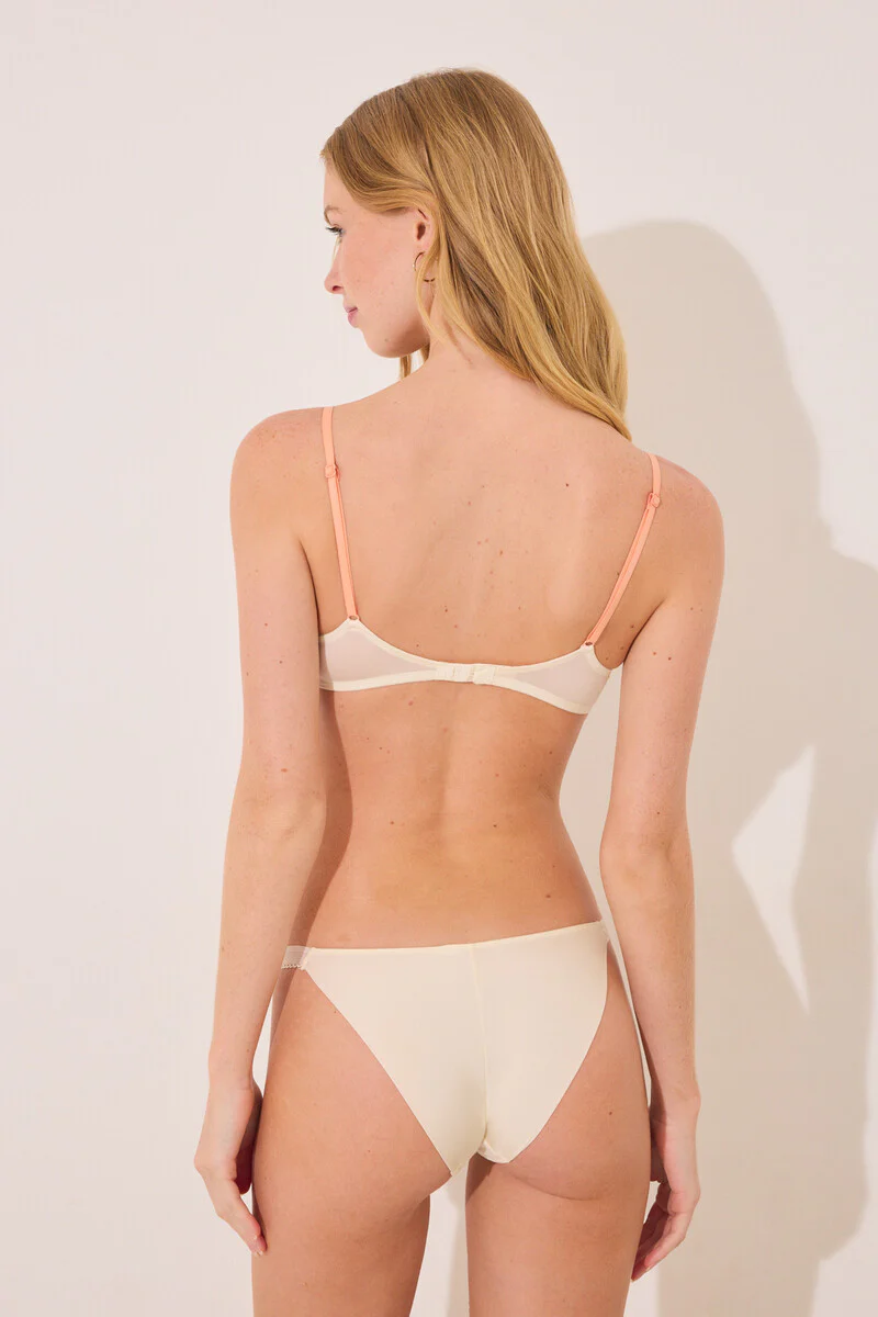Classic ivory embroidered tulle panty - Image 2