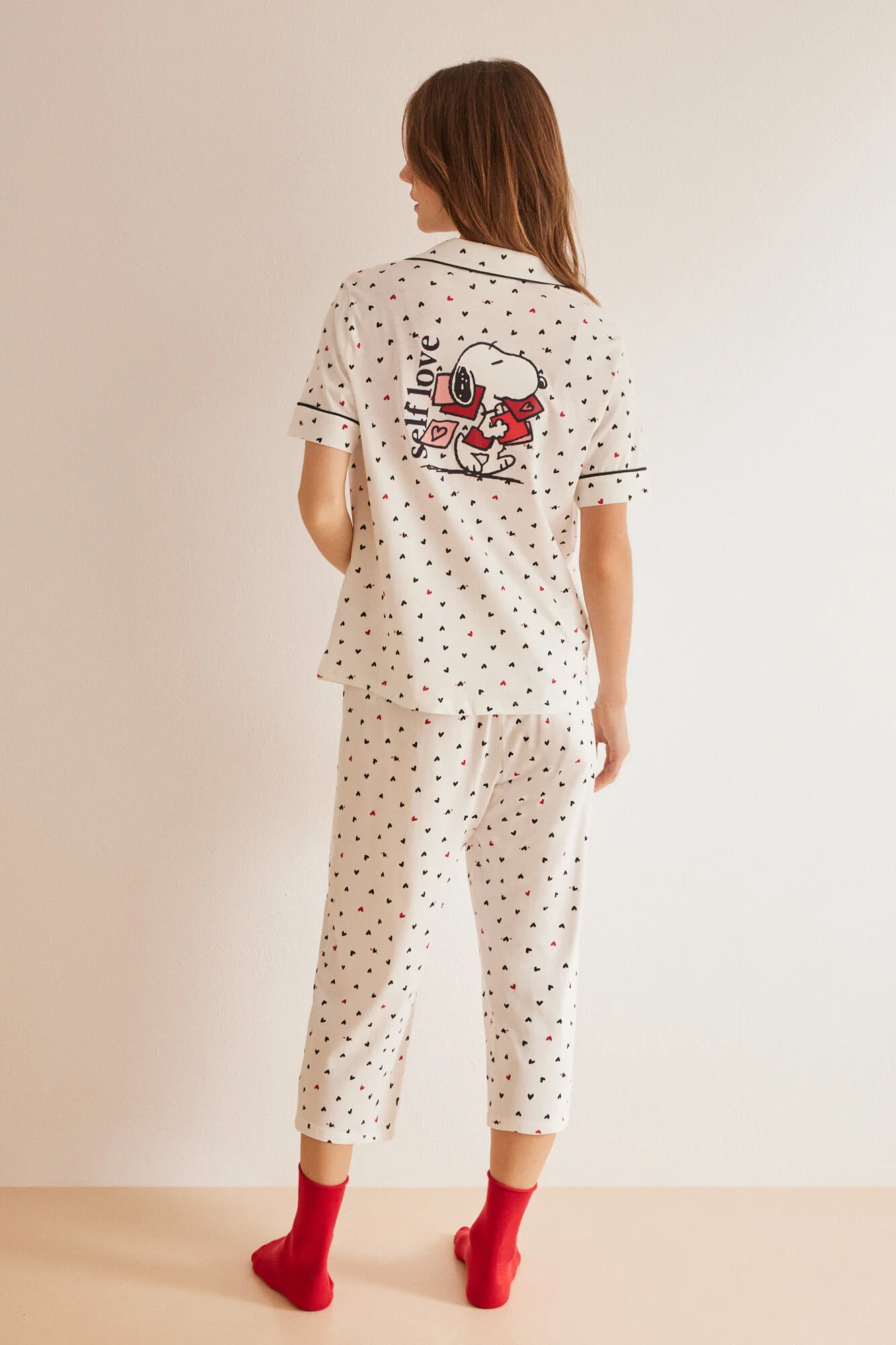 Classic Snoopy Capri pyjamas in 100% cotton - Image 3