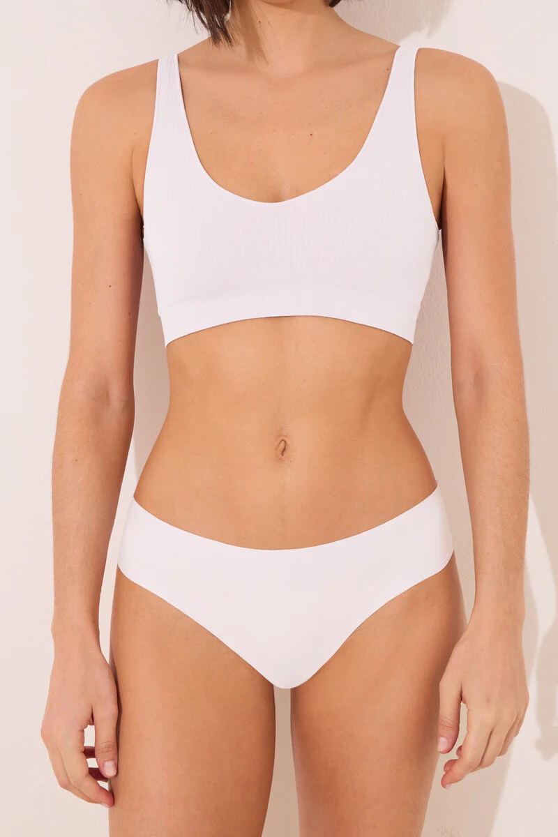 Clean Cut classic white lace panty