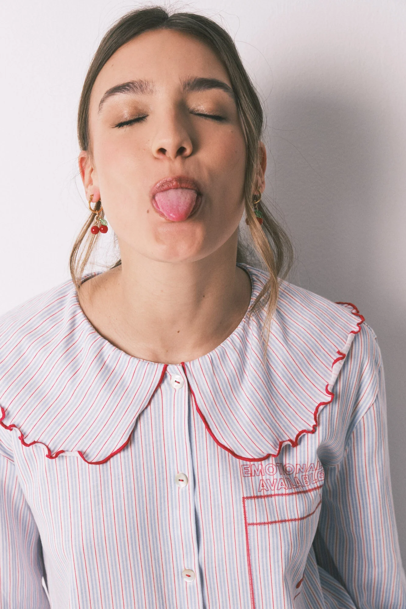 Cotton long Peter Pan collar pyjamas - Image 4