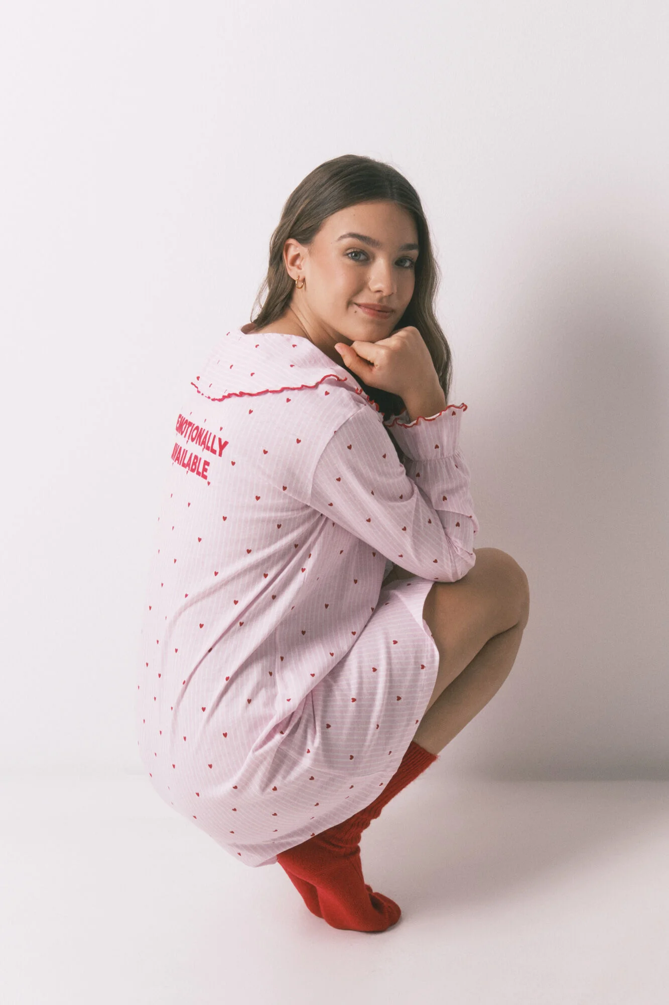 Cotton Peter Pan collar nightgown - Image 7