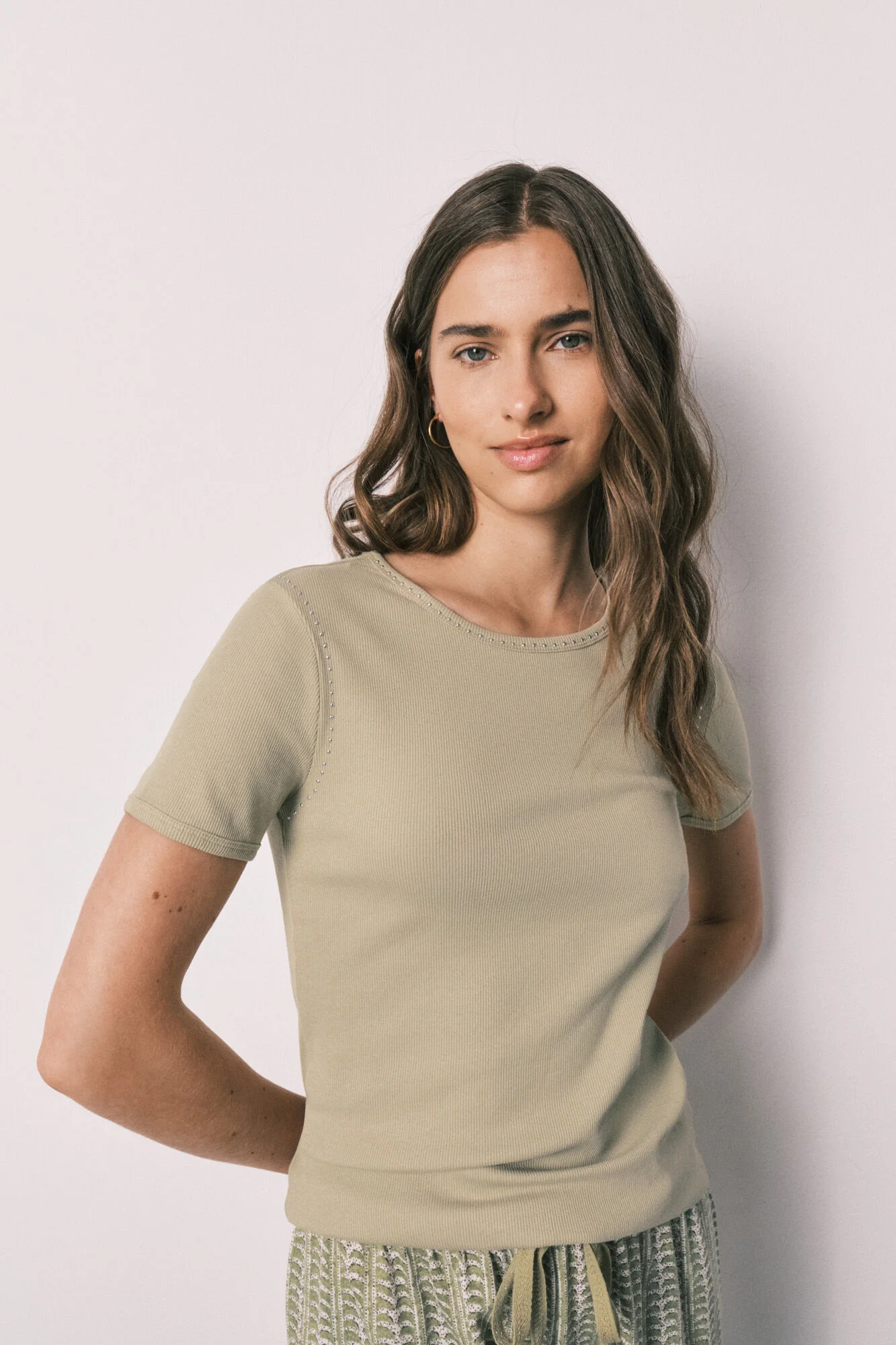 Cotton short sleeve long pyjamas - Image 2