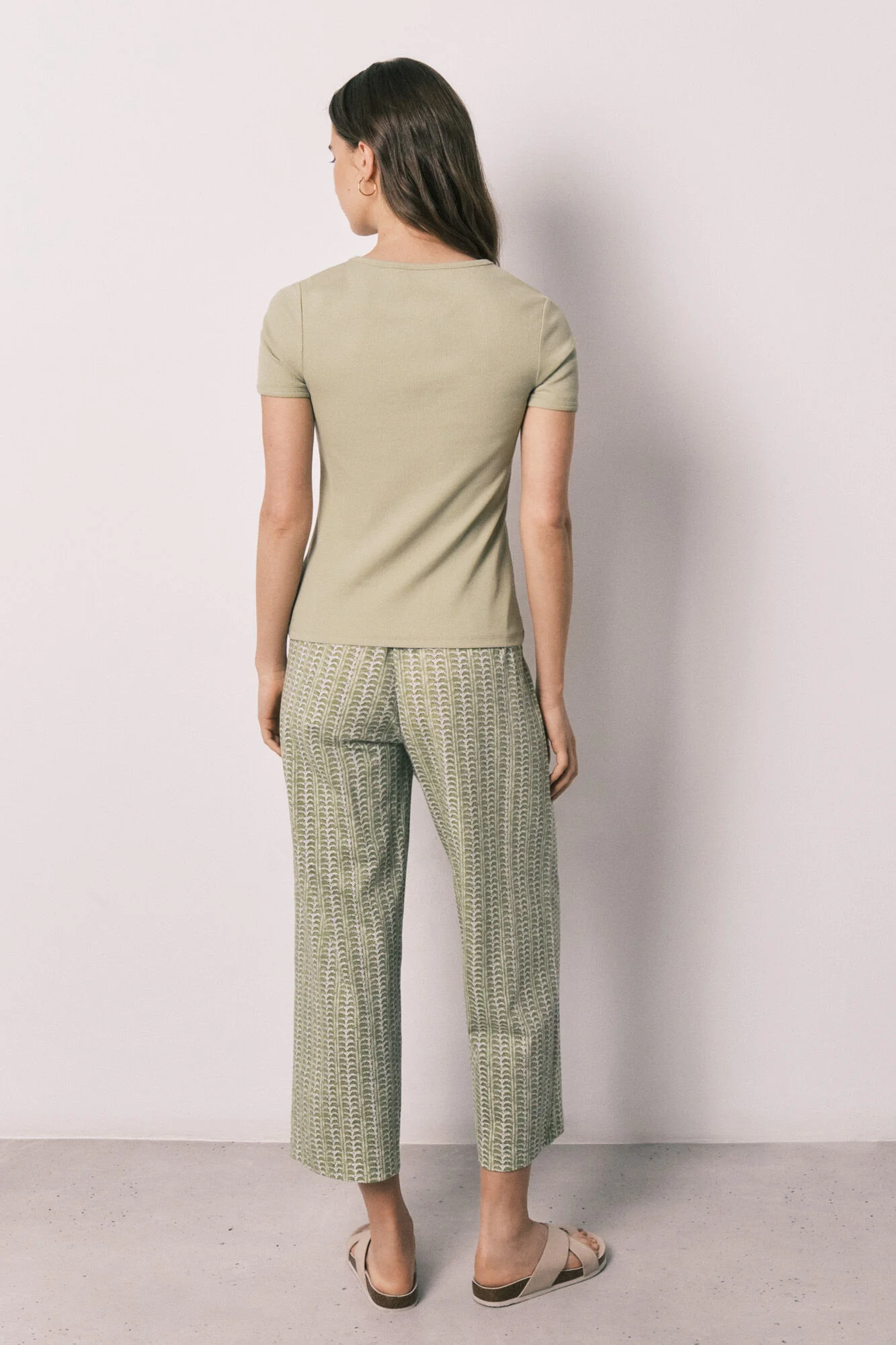 Cotton short sleeve long pyjamas - Image 4