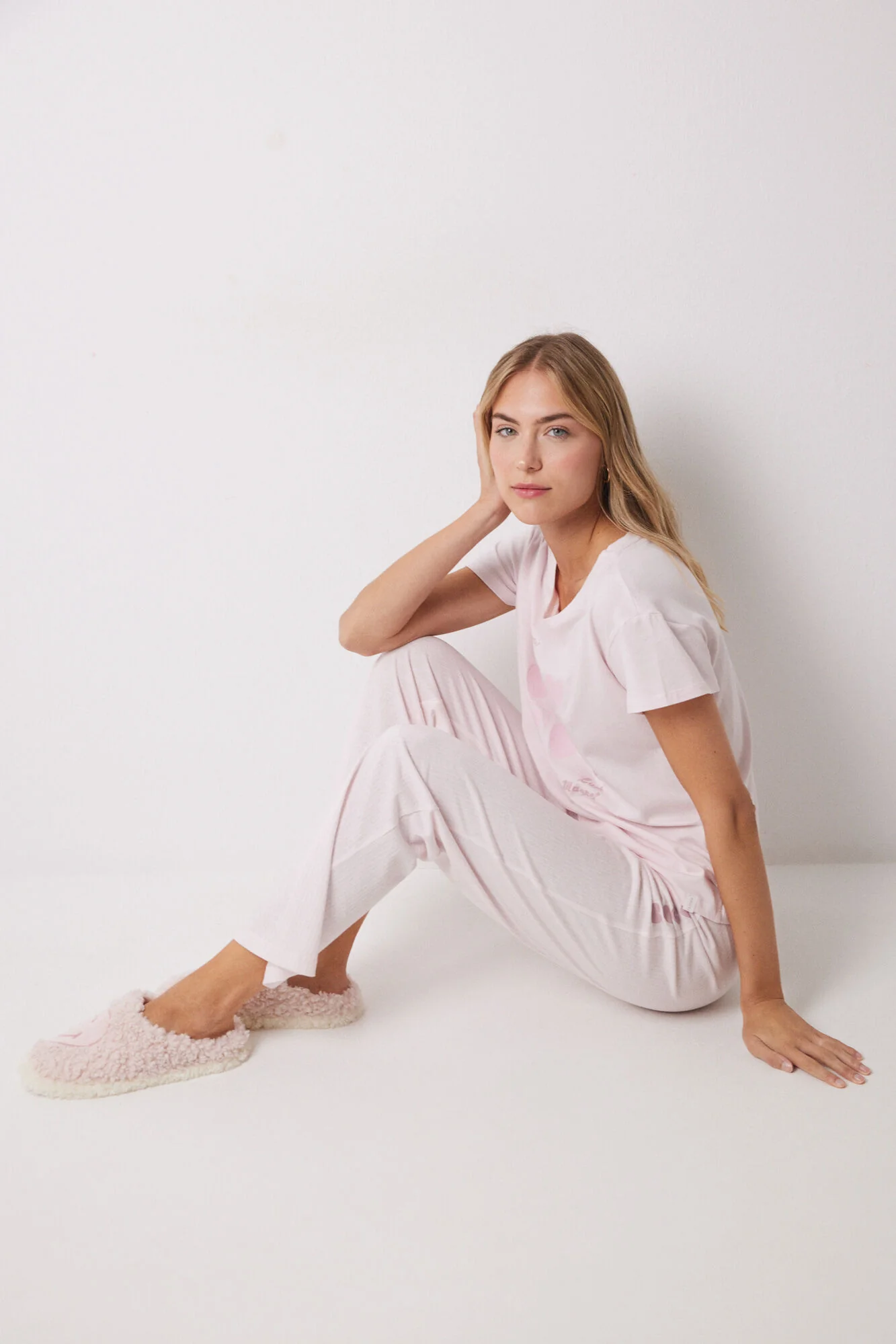Faux shearling Smiley slippers - Image 2