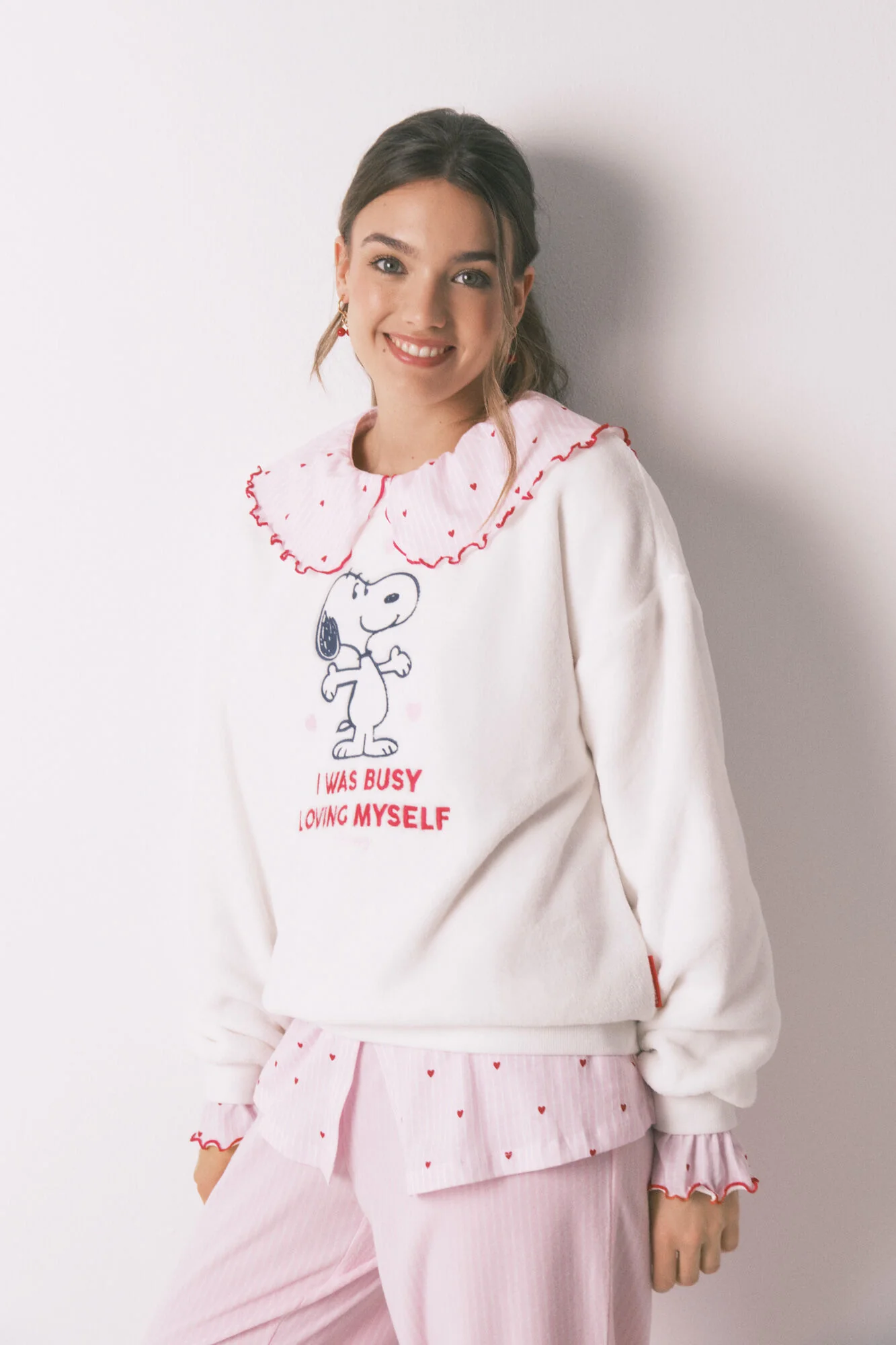 Fleece long pyjamas Snoopy - Image 2