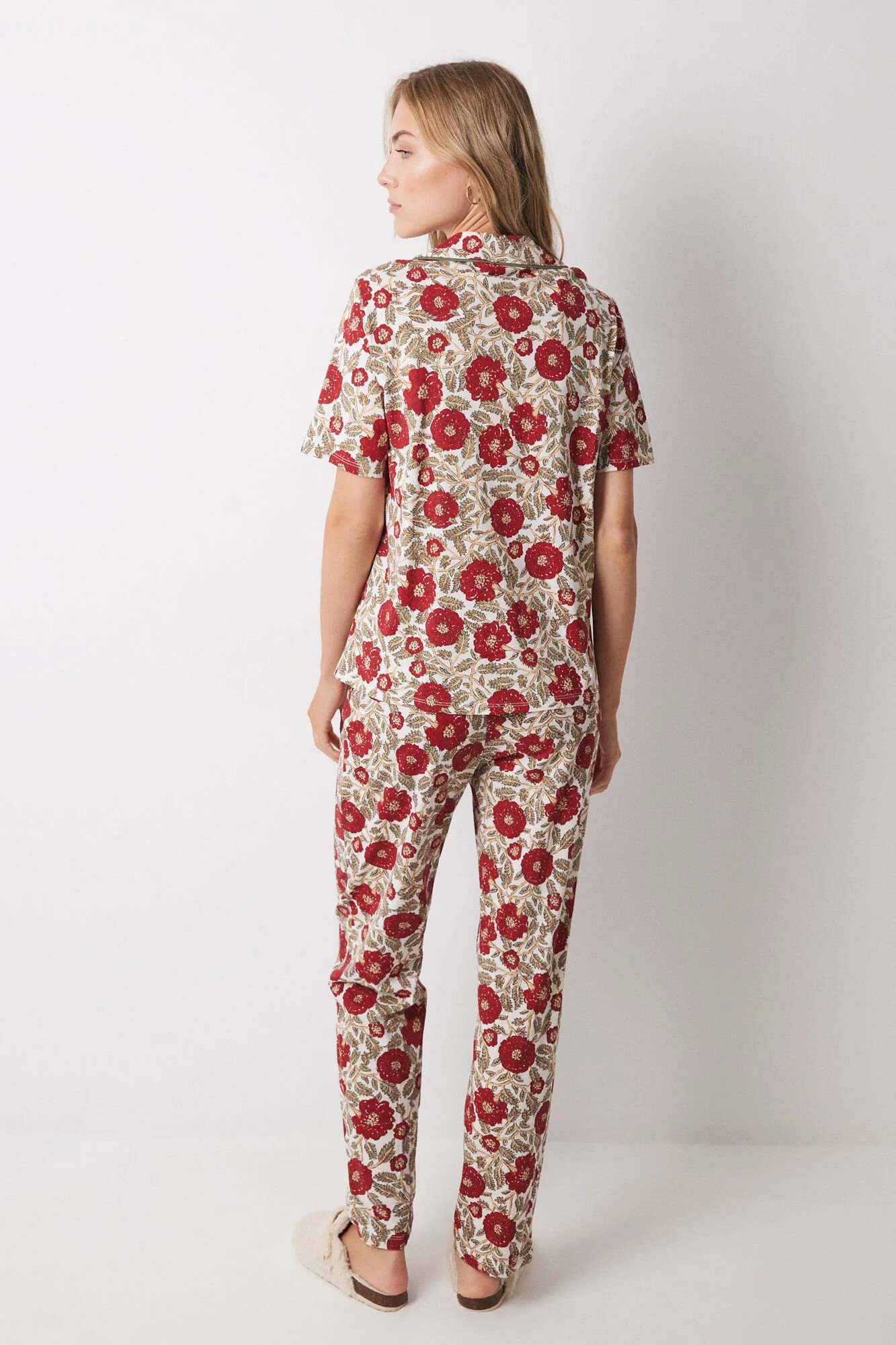 Floral 100% cotton classic pyjamas - Image 3
