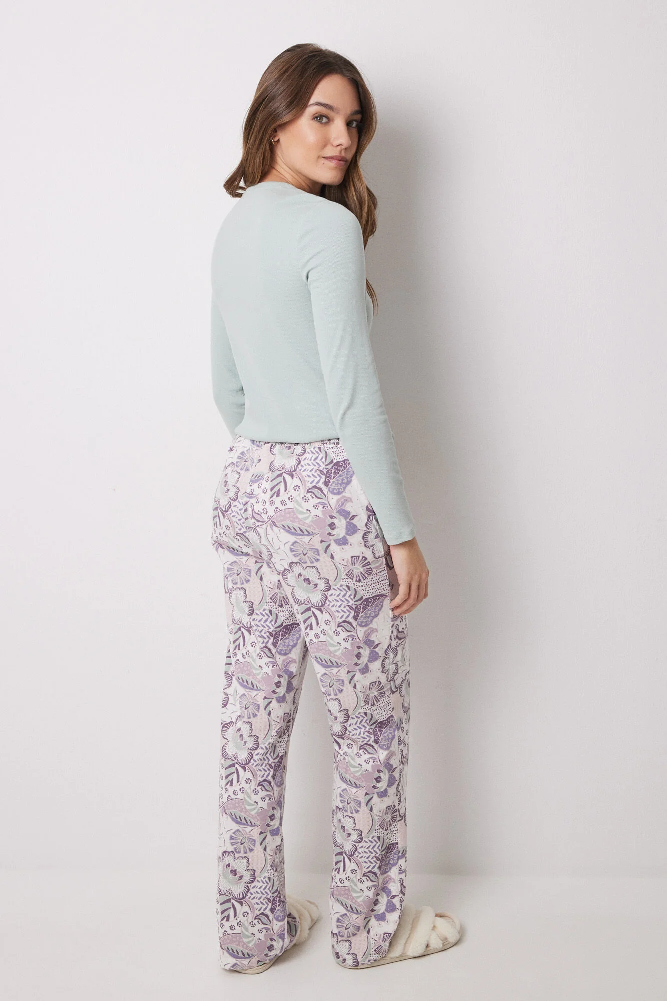 Floral 100% cotton long bottoms - Image 4