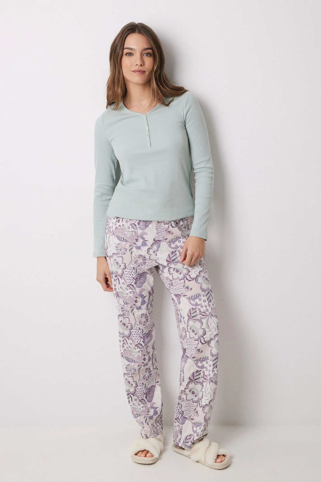 Floral 100% cotton long bottoms - Image 5