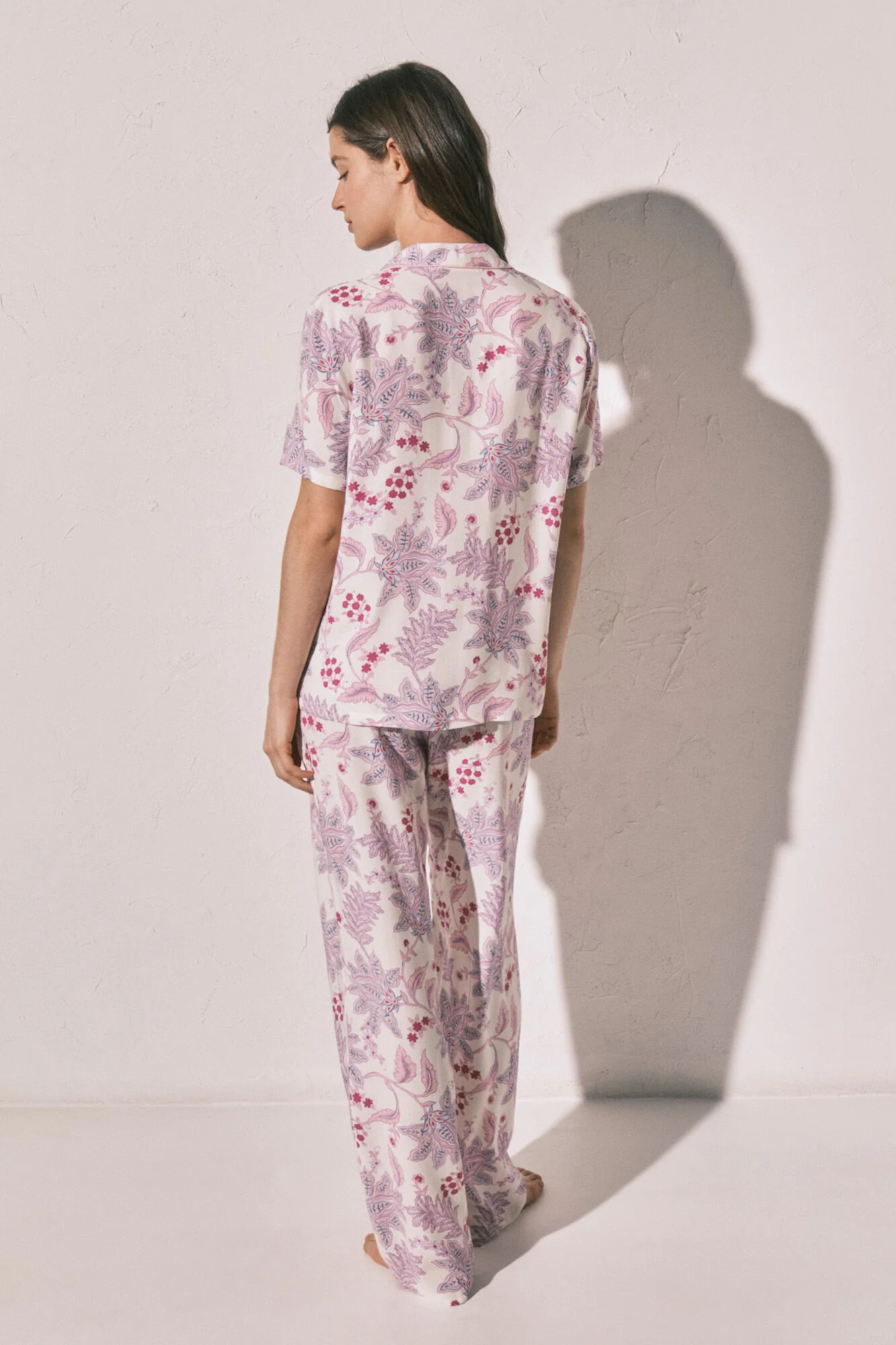 Floral print classic long pyjamas - Image 6