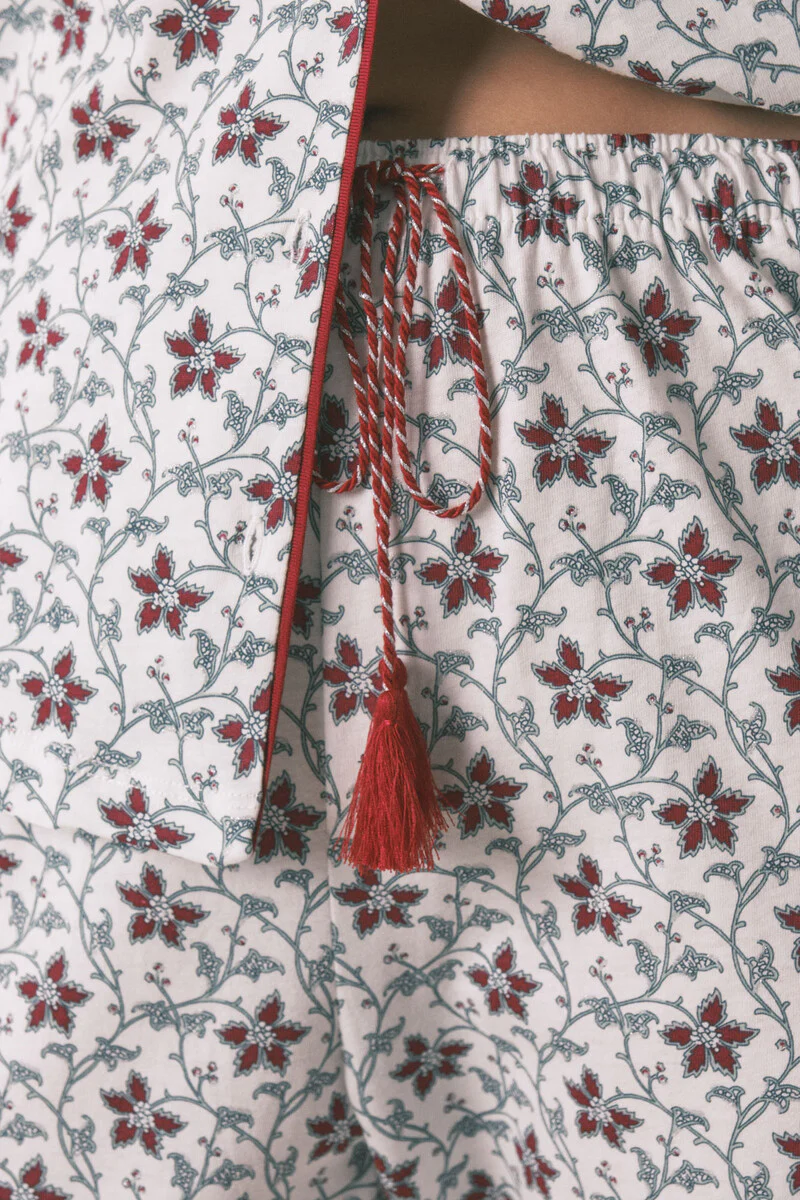 Floral-print cotton classic pyjamas - Image 3