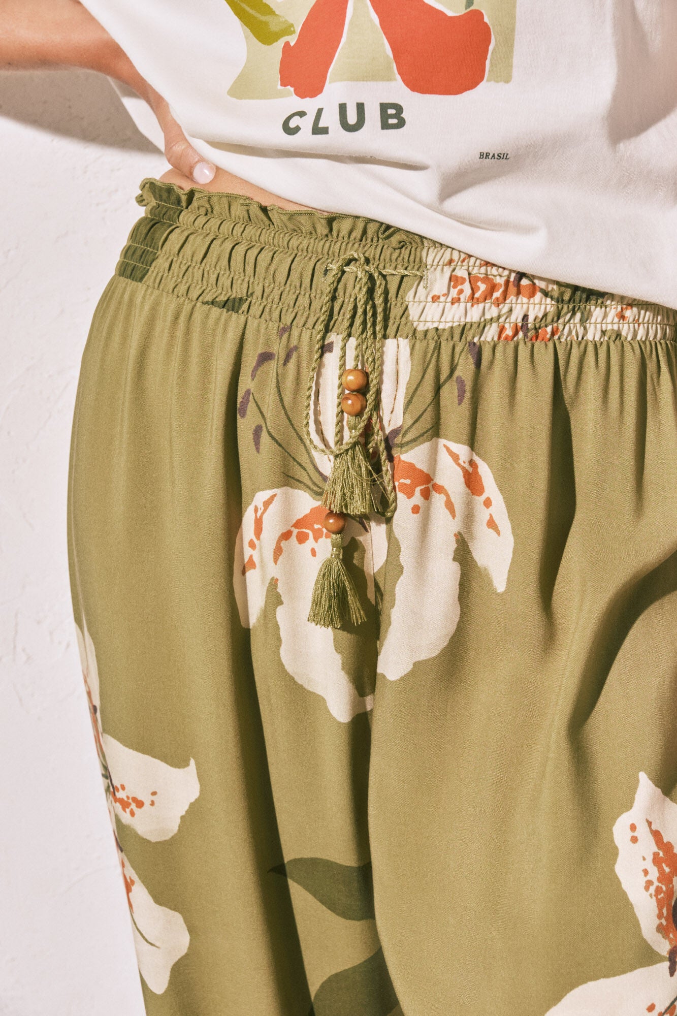 Floral print long trousers - Image 3