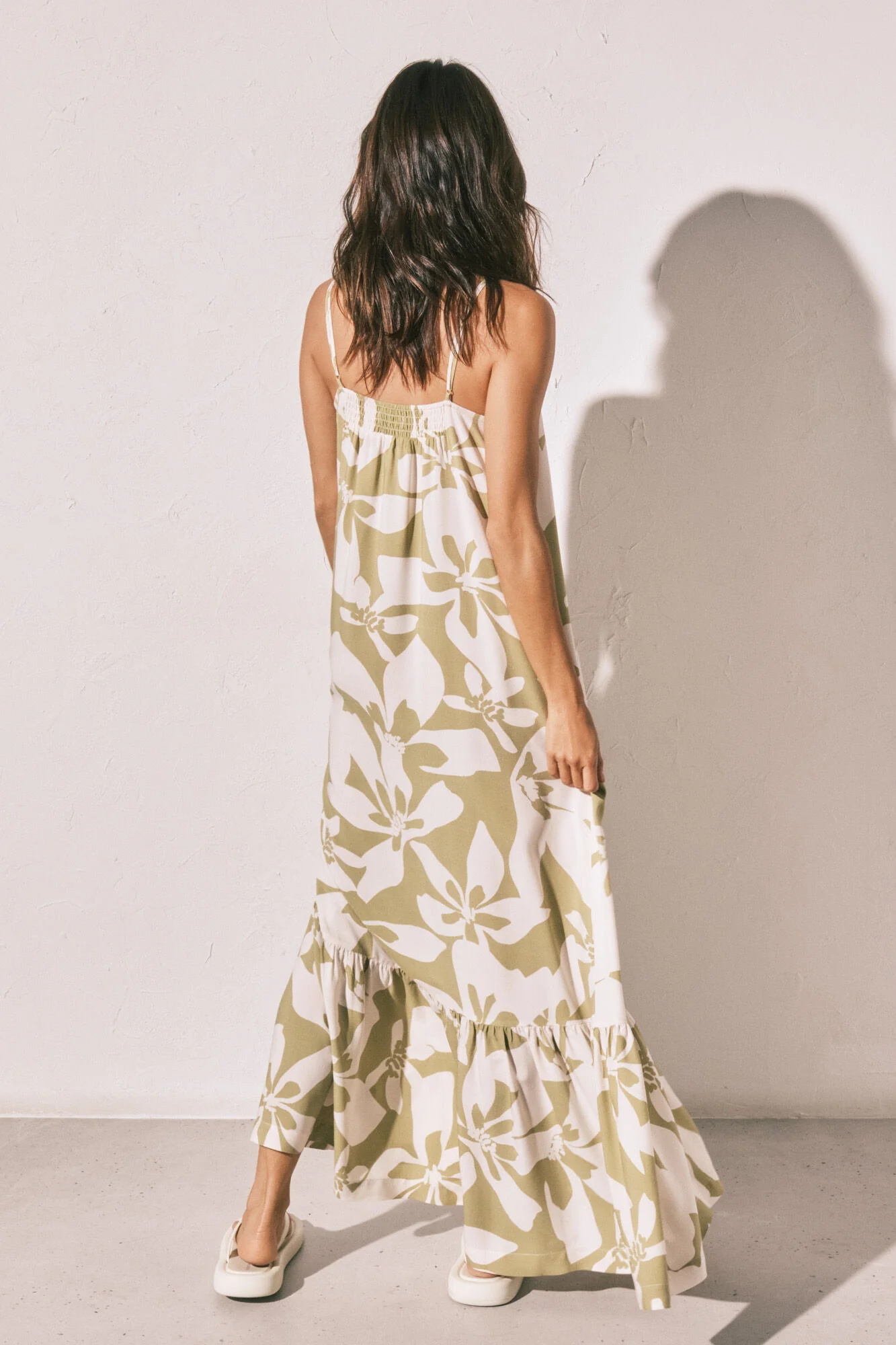 Floral strap long dress - Image 5