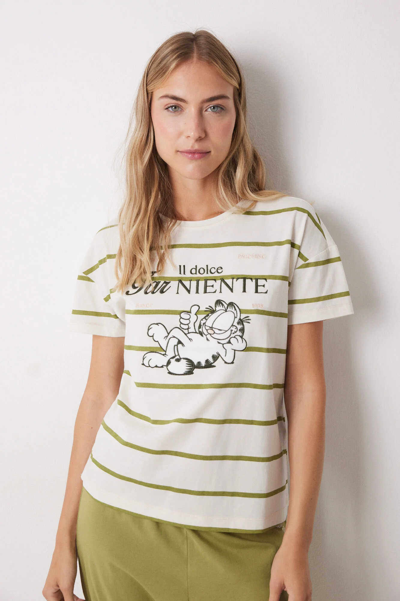 Garfield cotton long pajamas short sleeve - Image 5