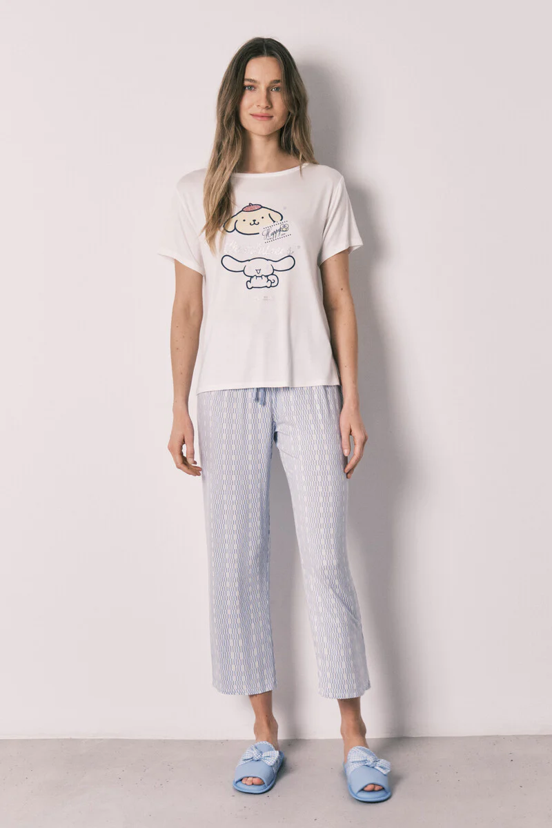 Geometric print long pyjamas Cinnamoroll - Image 2