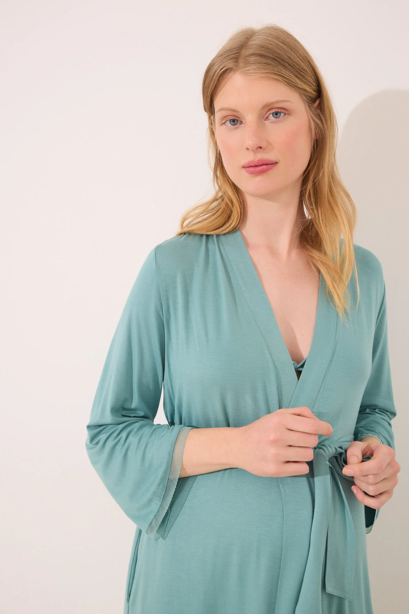 Green "Maternity" robe - Image 7