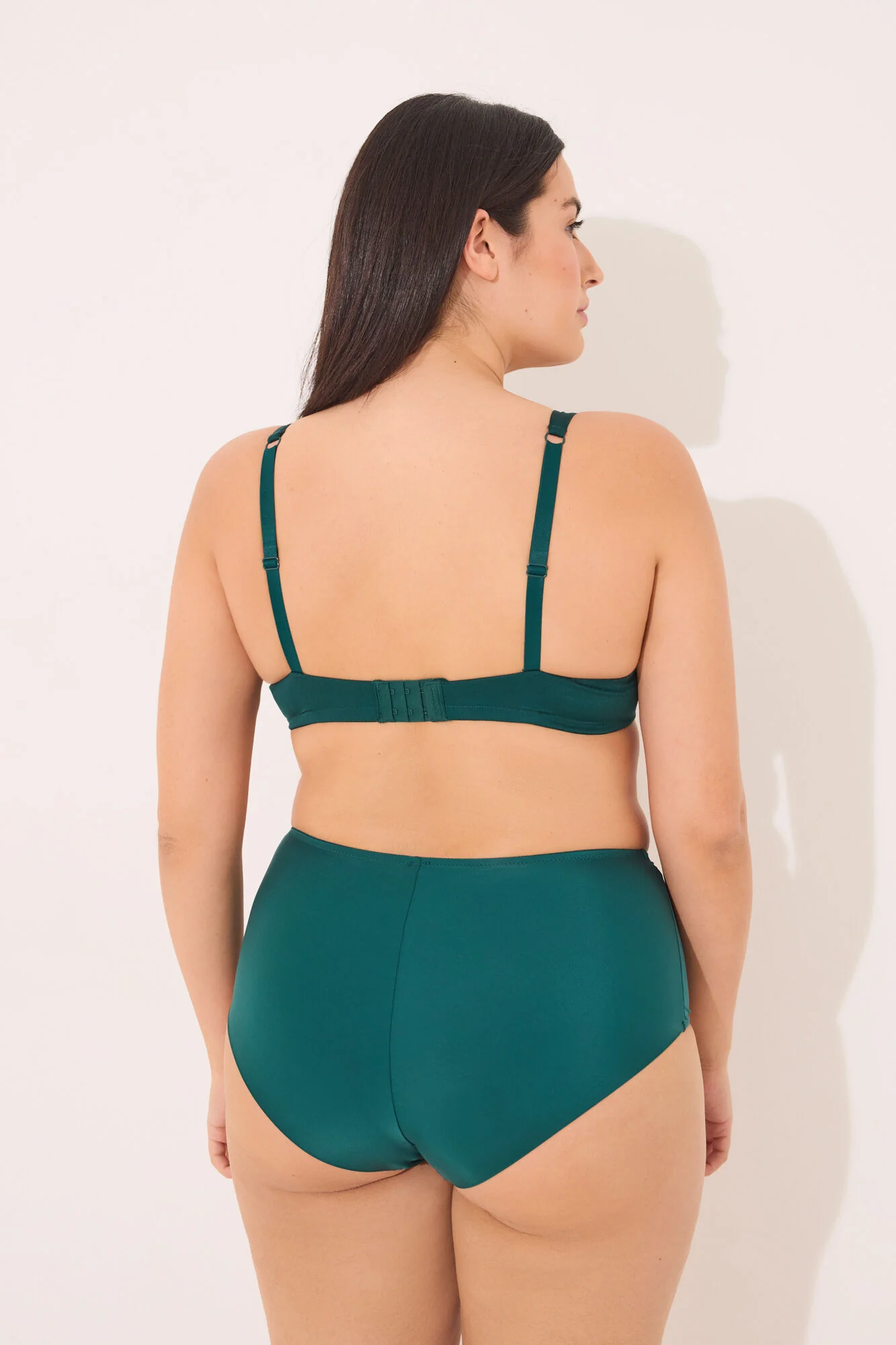 Green microfibre classic high panty - Image 5