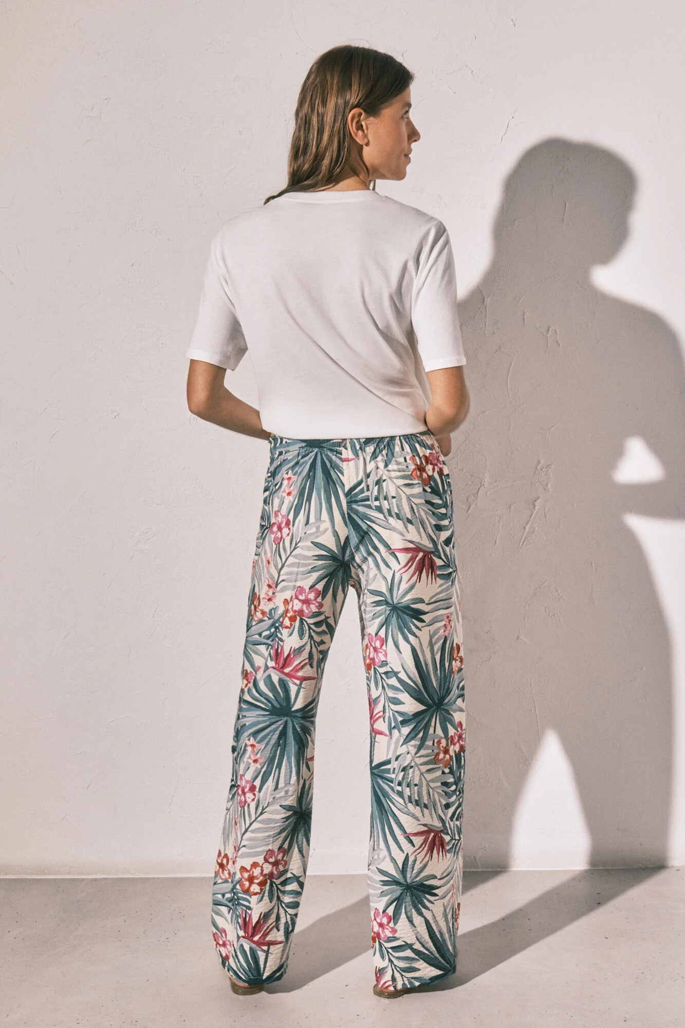 Green print long trousers - Image 4