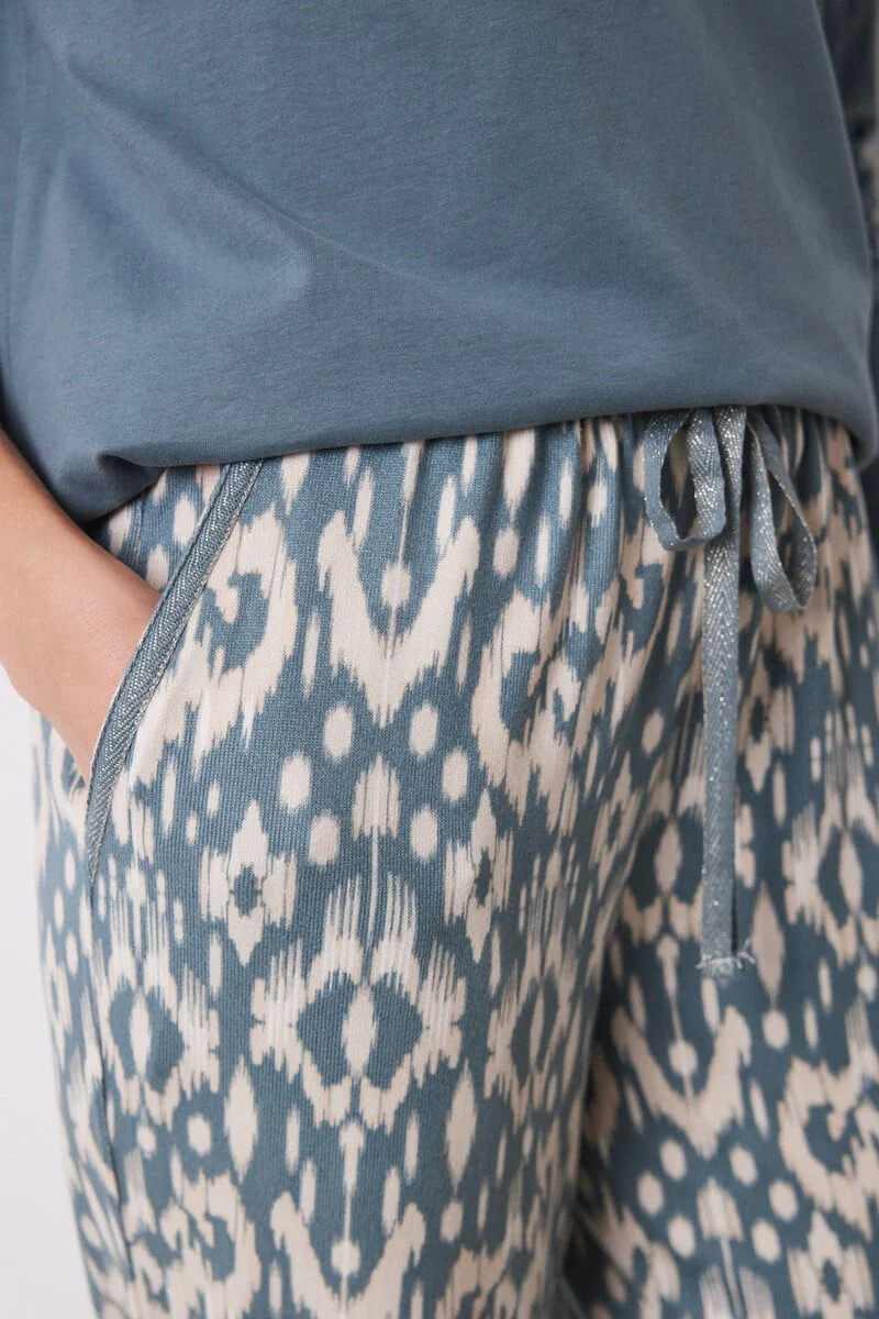 Super soft carrot blue pants - Image 3