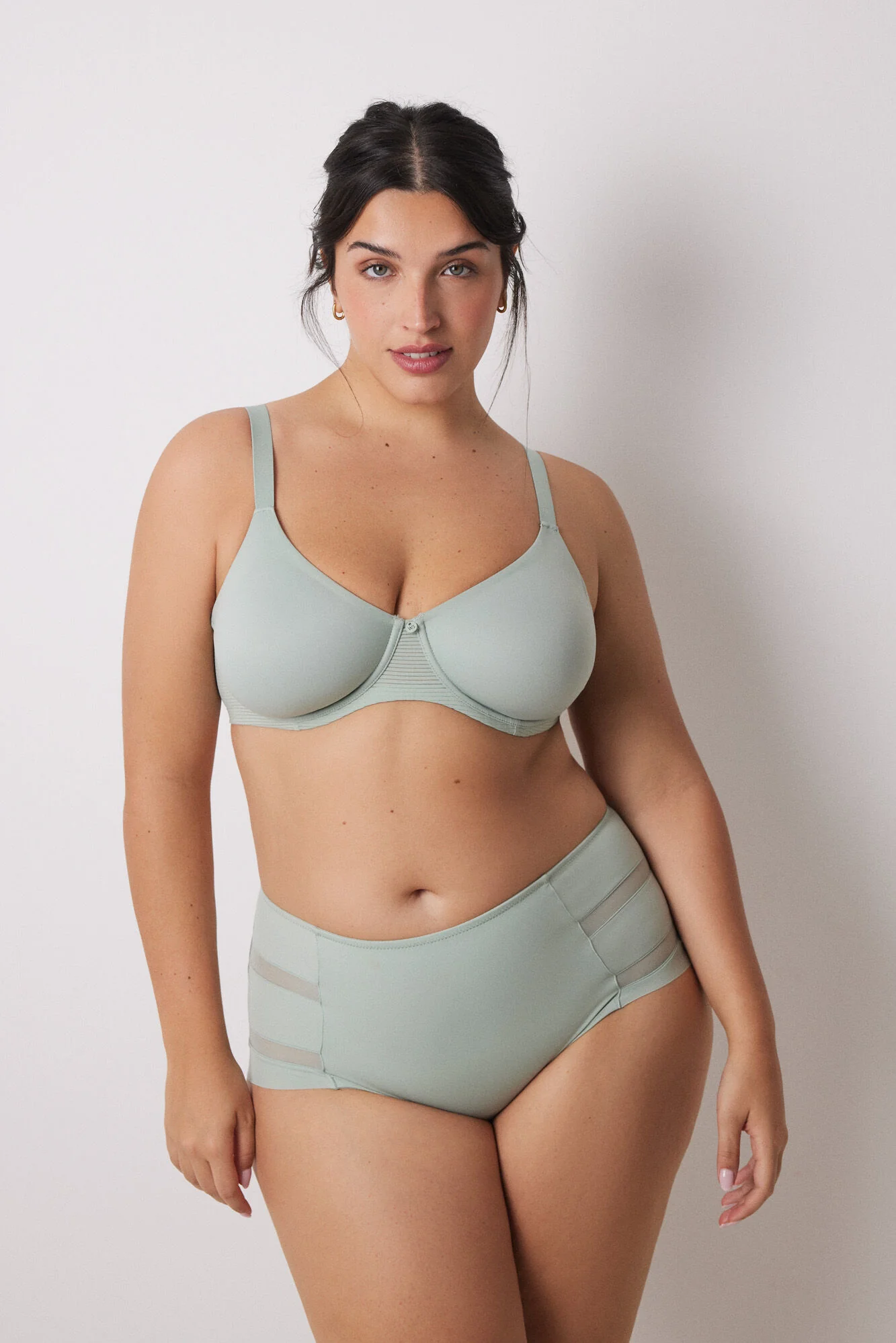 REAL green microfibre minimising bra