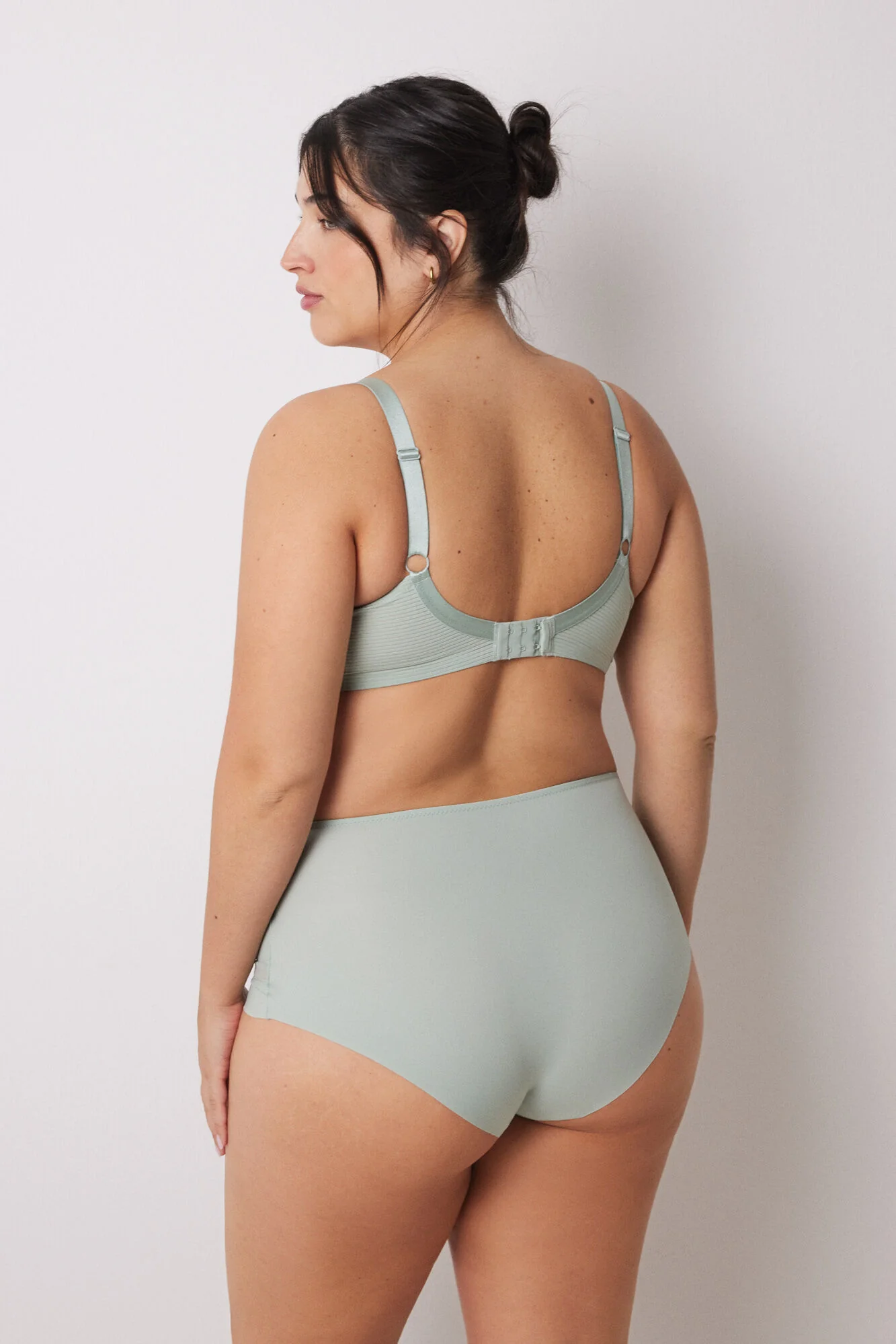 Green microfibre classic high briefs - Image 5
