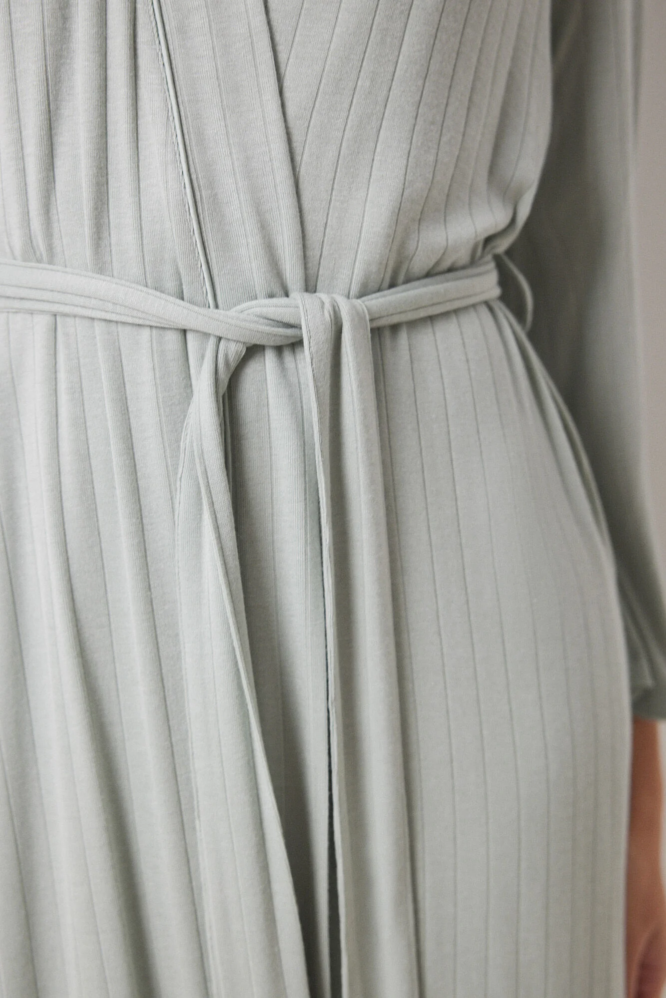 Green soft touch long robe - Image 2
