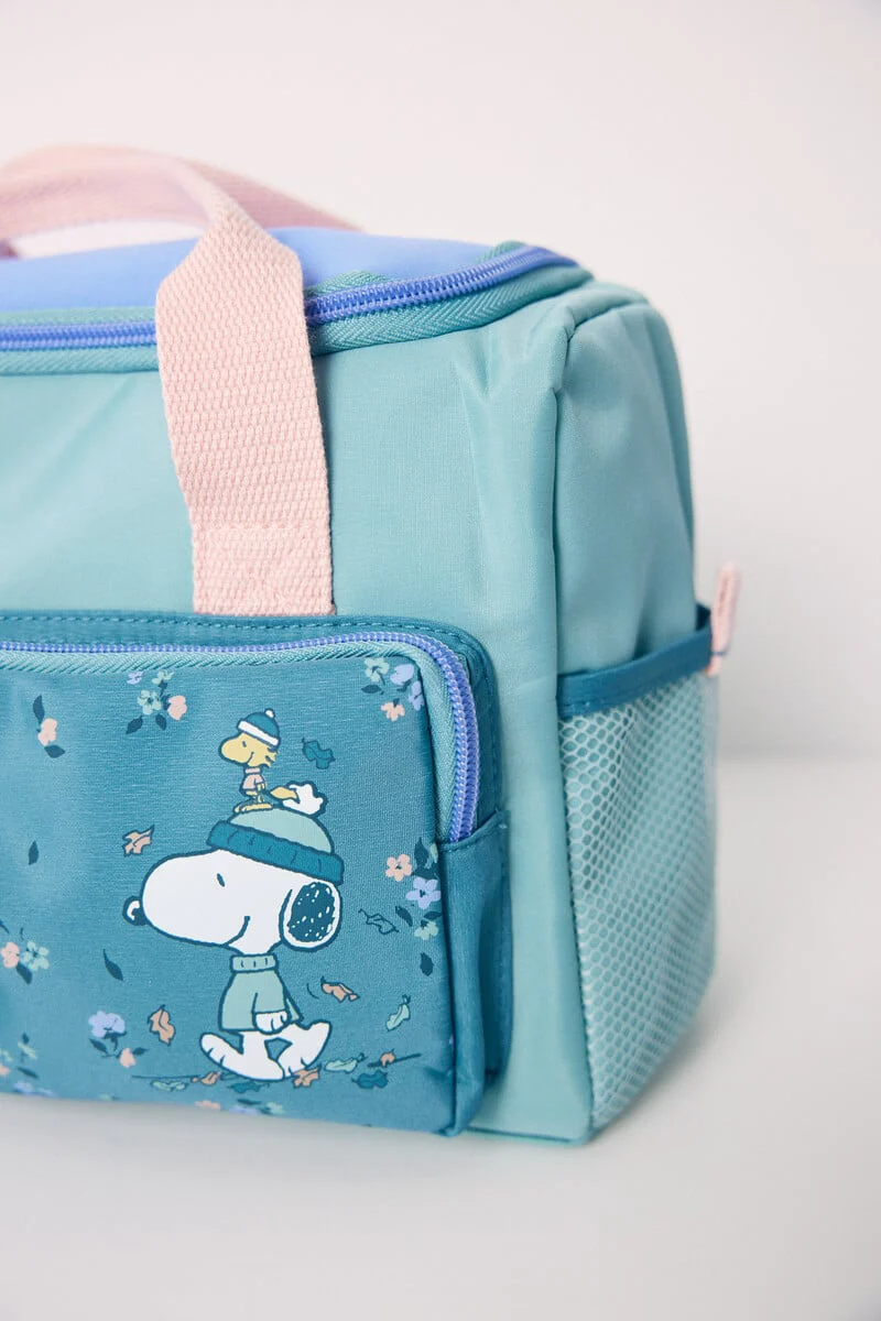 Large Snoopy color block toiletry bag - Image 3