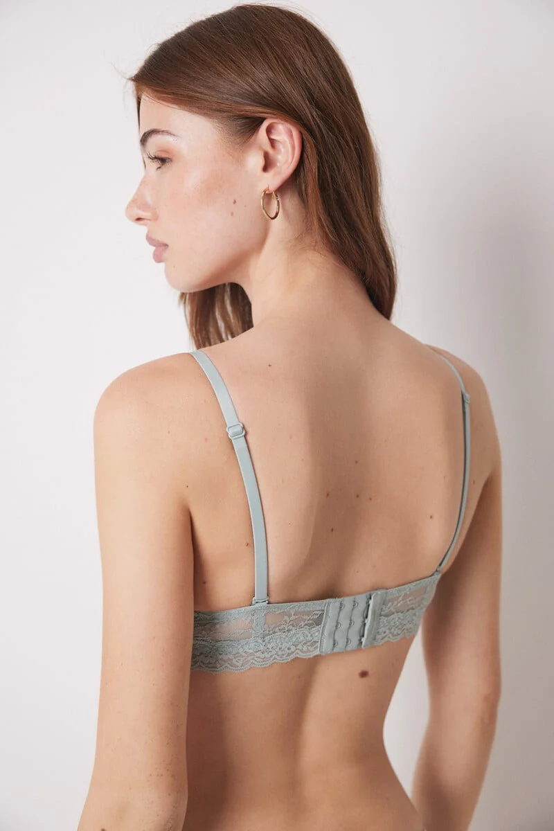 GORGEOUS Green lace push-up bra - Image 5