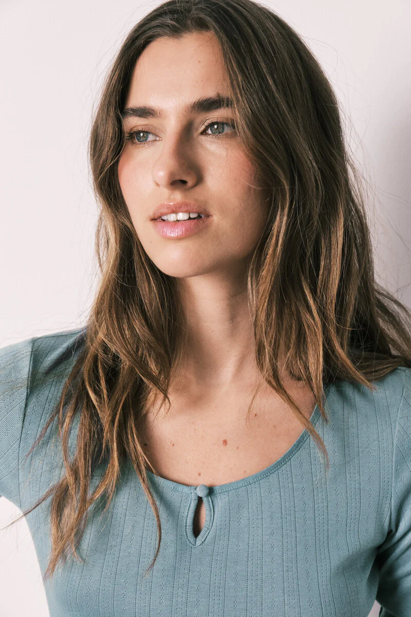 Green striped long pyjamas - Image 6