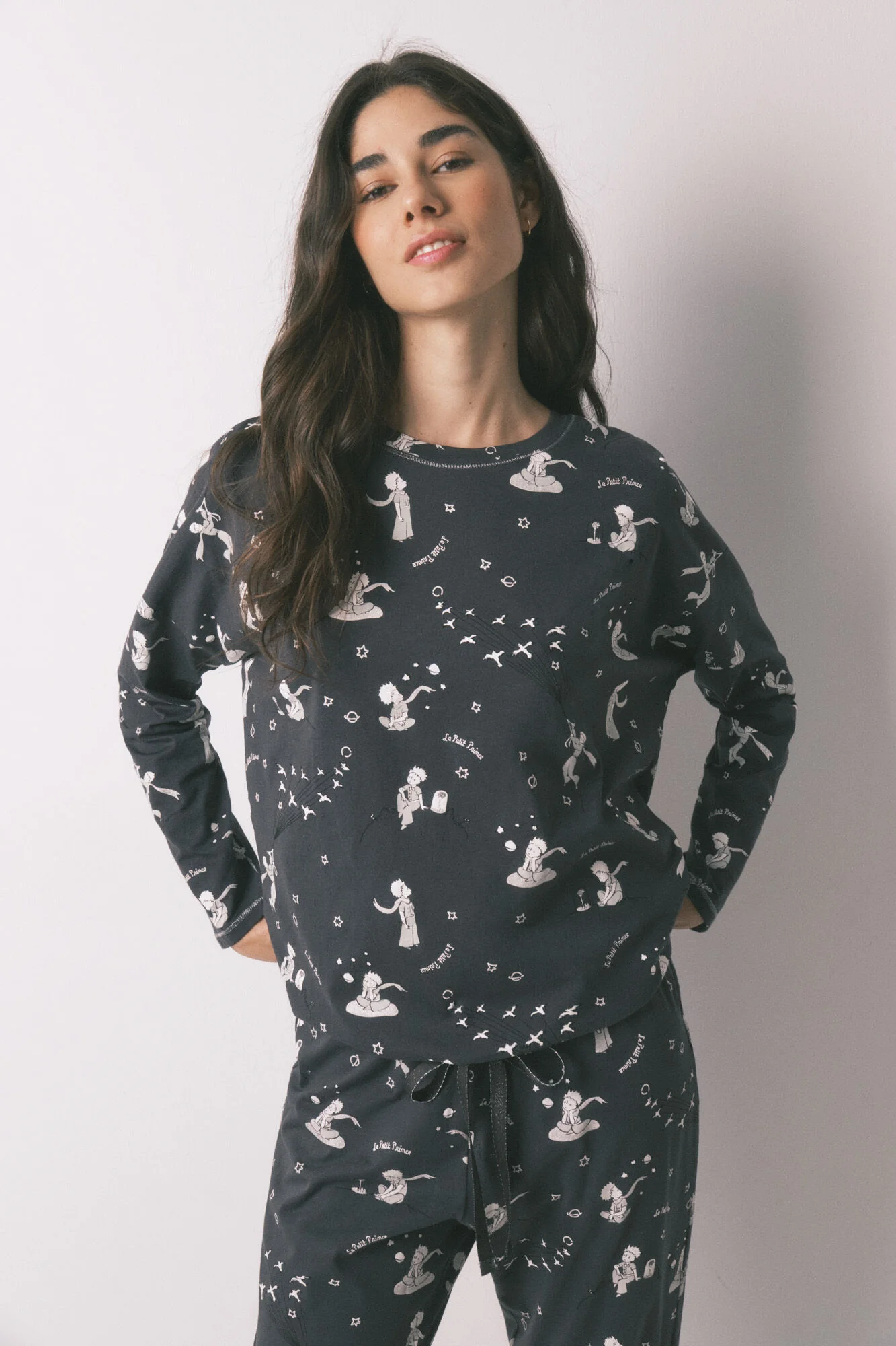 Grey 100% cotton long pyjamas EL PRINCIPITO - Image 6