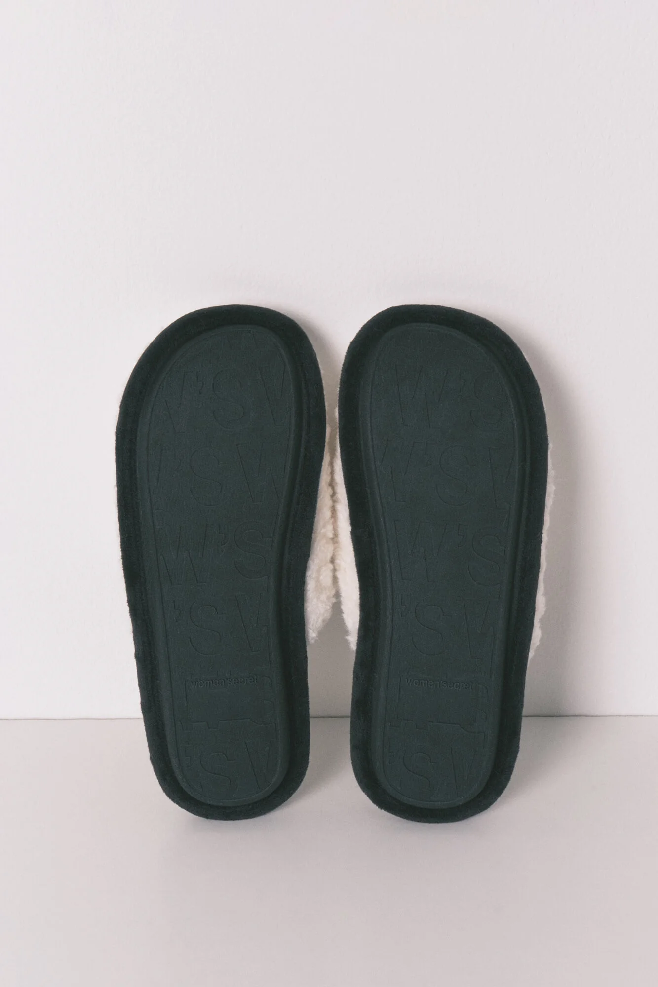 Grey faux shearling slippers MAFALDA - Image 3