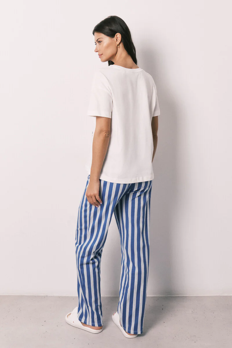 Happy Snoopy Short Sleeve Cotton Pajamas - Image 5