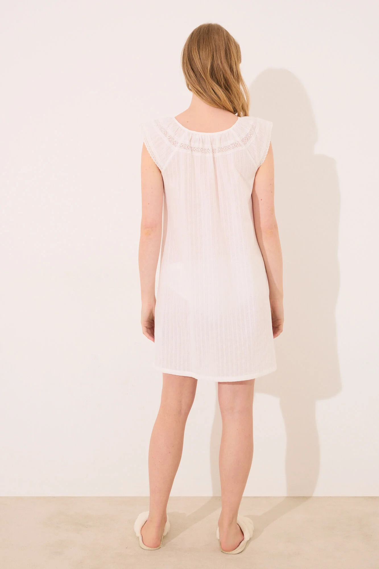 Ivory cotton " maternity " nightgown - Image 3
