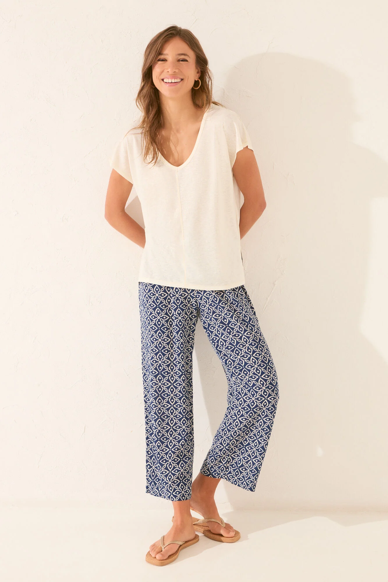 Ivory glitter short sleeve T-shirt - Image 4