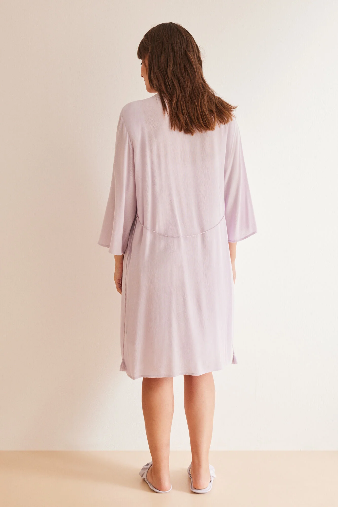 Lilac maternity robe - Image 3