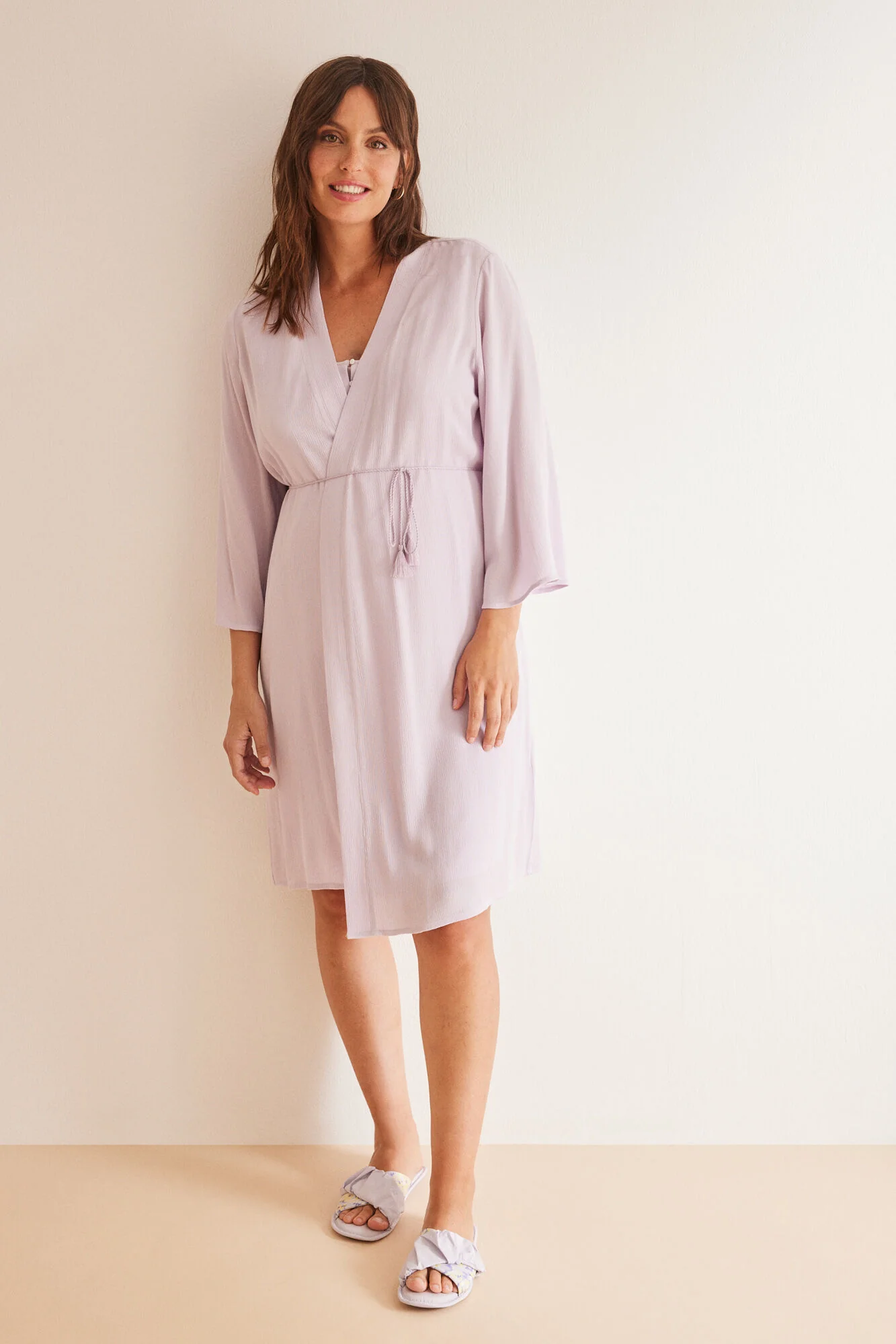 Lilac maternity robe - Image 5