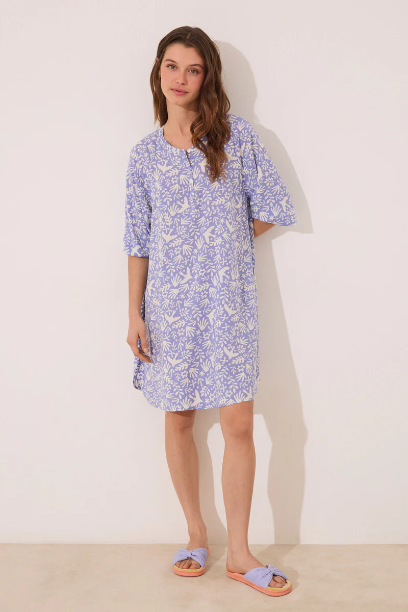 Lilac print viscose camisole