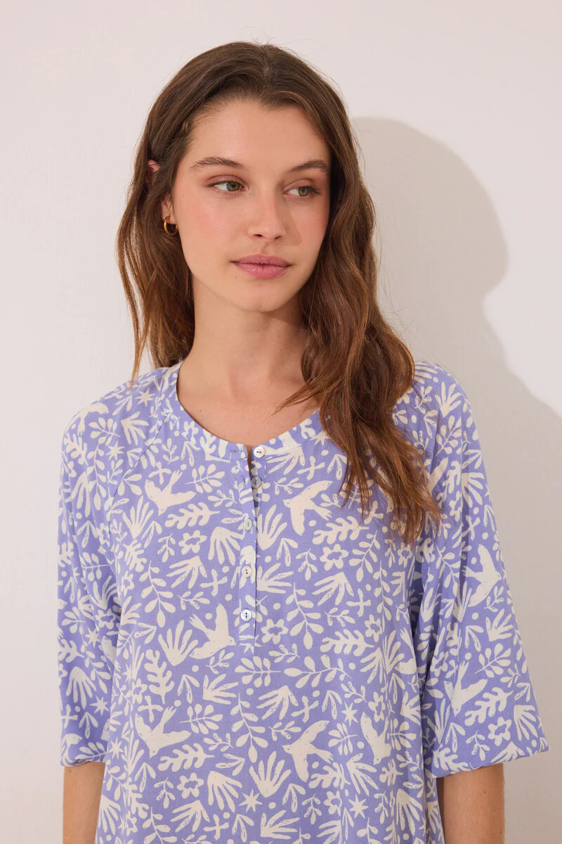 Lilac print viscose camisole - Image 3