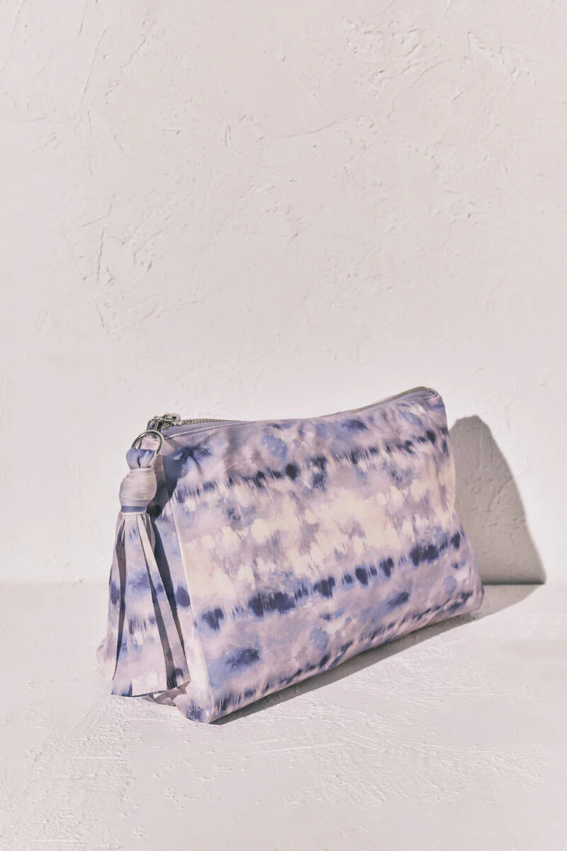 Lilac tie dye waterproof swimwear bag