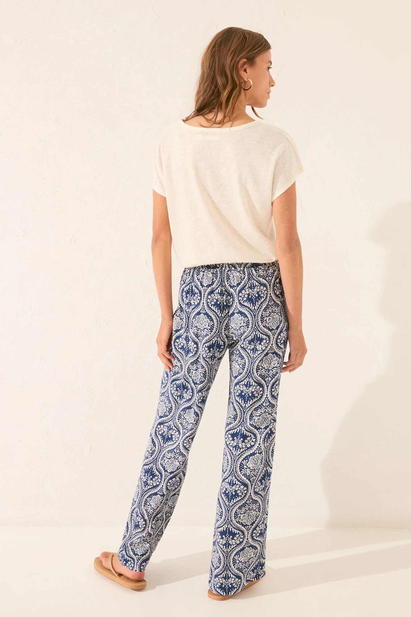 Long allover print trouser - Image 3