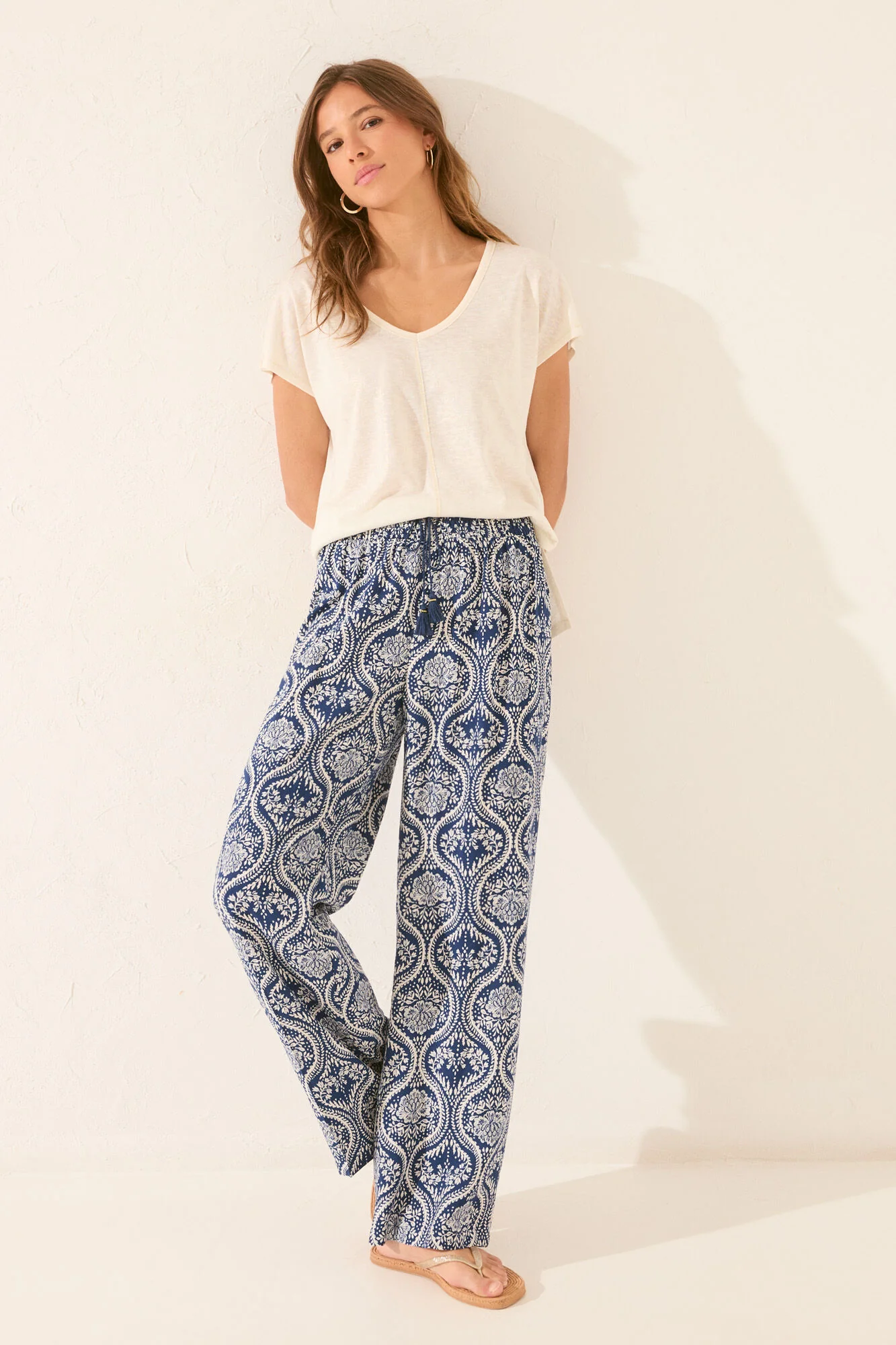 Long allover print trouser - Image 5